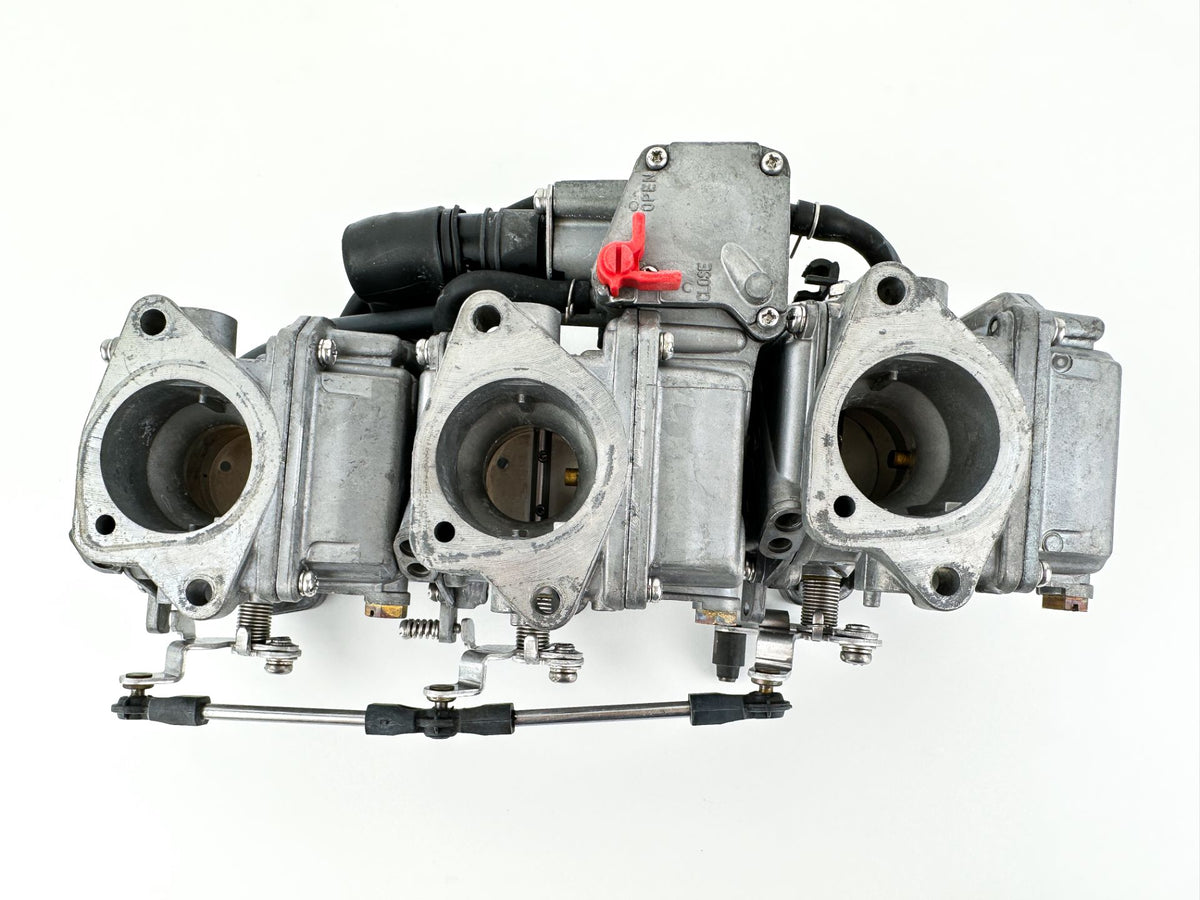 2002 Yamaha 50 HP 2 Stroke Outboard Carburetor Set 62X-14301-00-00 OEM
