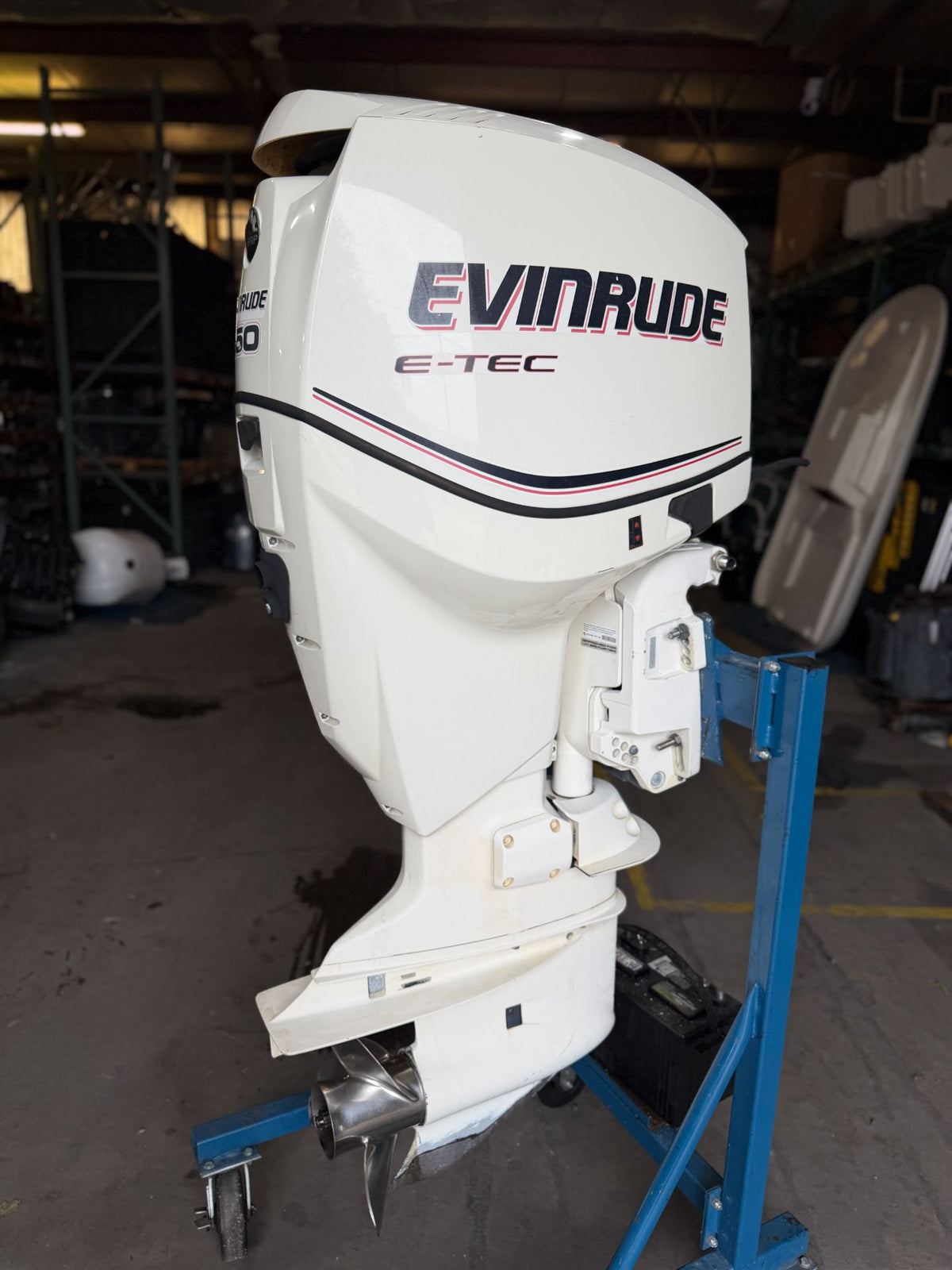 2010 Evinrude 150HP Etec 2 Stroke Outboard Engine 25" Shaft 490 Hours