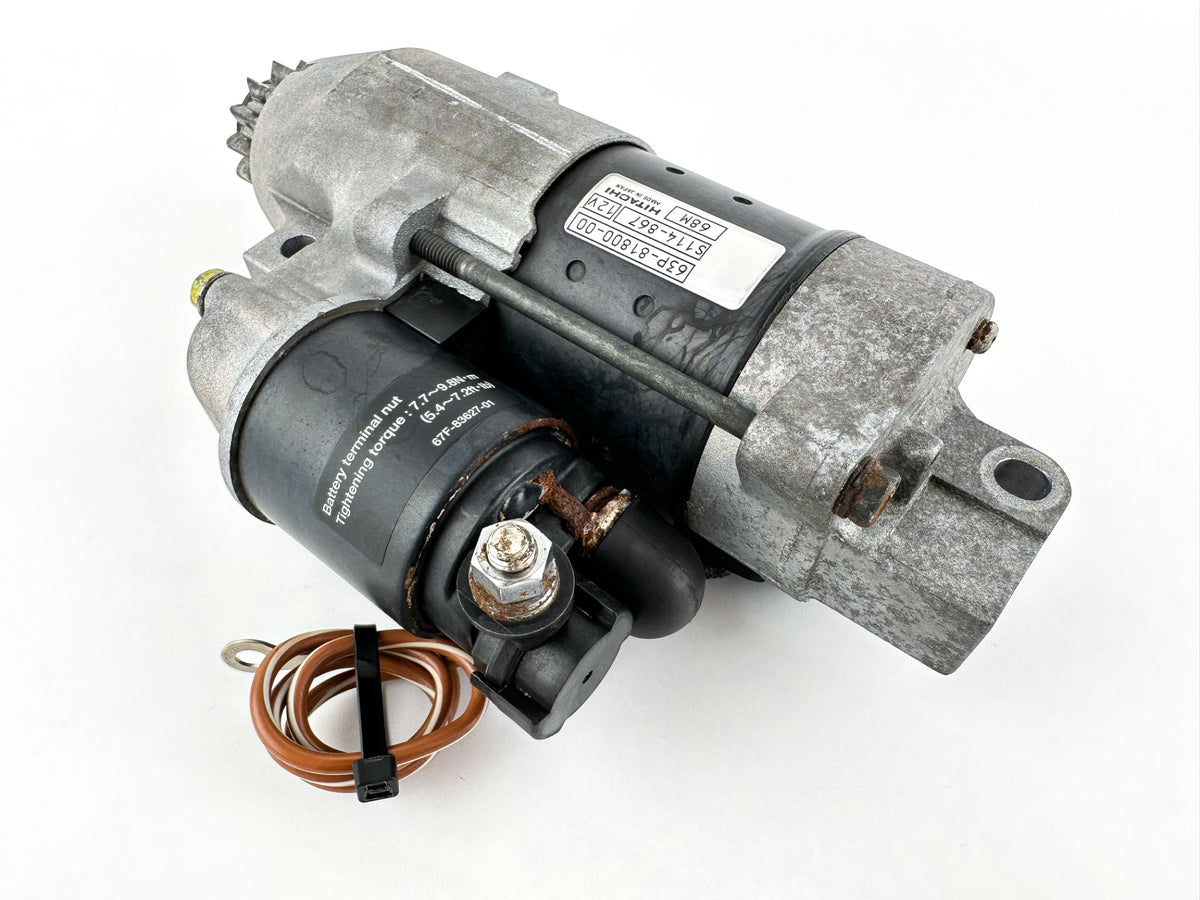 2007 Yamaha 150 HP 4 Stroke Outboard Starter Motor 63P-81800-00-00 OEM