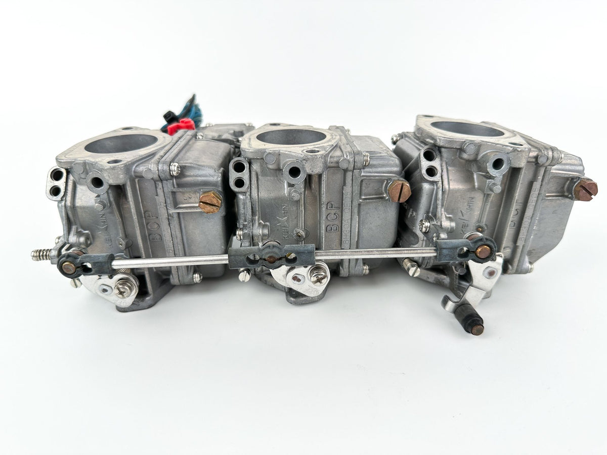 2003 Yamaha 70 HP 2 Stroke Outboard Carburetor Set 6H3-14301-0A-00 OEM