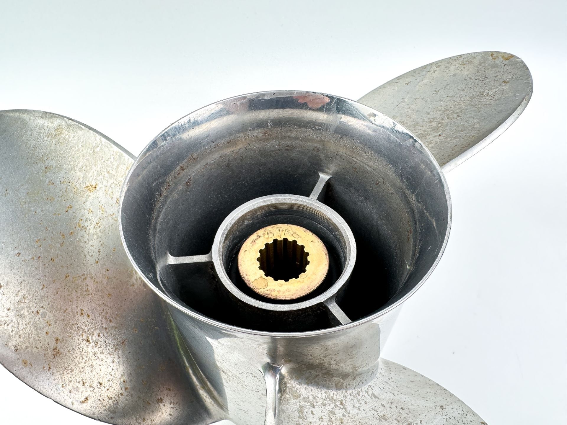 Yamaha Prop Propeller 3 Blade Stainless Steel 13 3/4" x 19P - Left Hand Counter