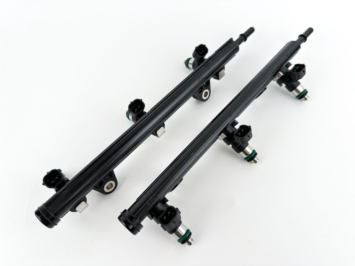 2012 Yamaha 250 HP 4 Stroke Outboard Fuel Injector Set W/ Rail 6AW-13761-00-00 OEM