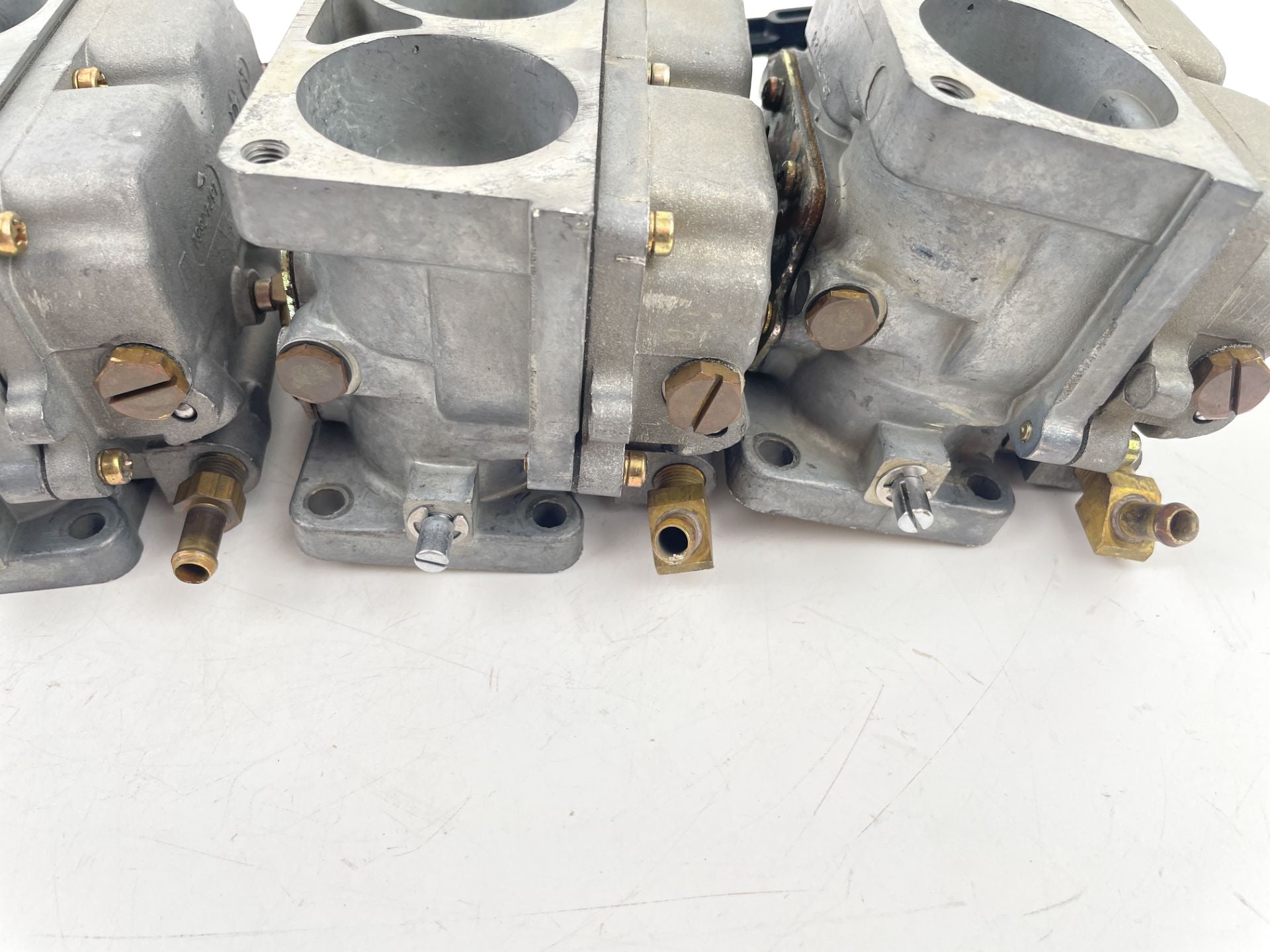 1989 Mercury 150 HP 2 Stroke Outboard Carburetor Set Top Middle Bottom WH-48