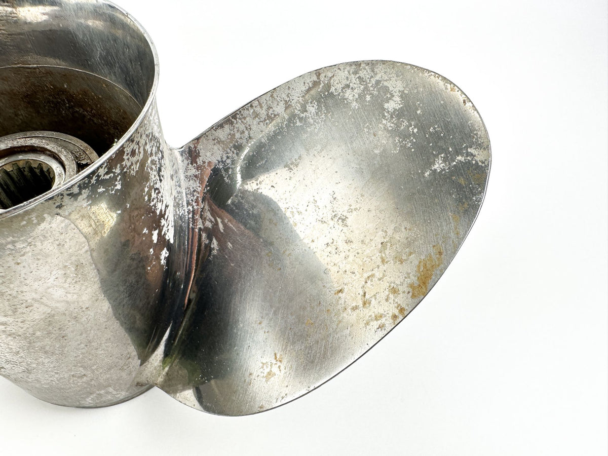 Honda 3 Blade Stainless Steel Prop Propeller 14 1/4" x 17P 58233-ZY3-A17H
