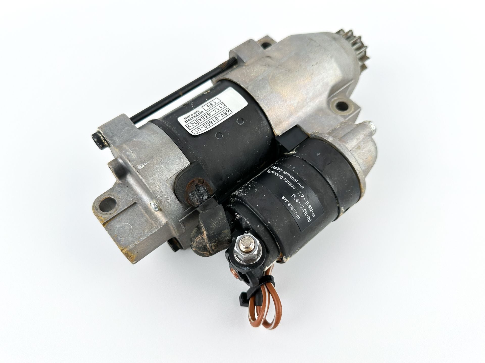 2011 Yamaha 115 HP 4 Stroke Outboard Starter Motor 68V-81800-01-00 OEM