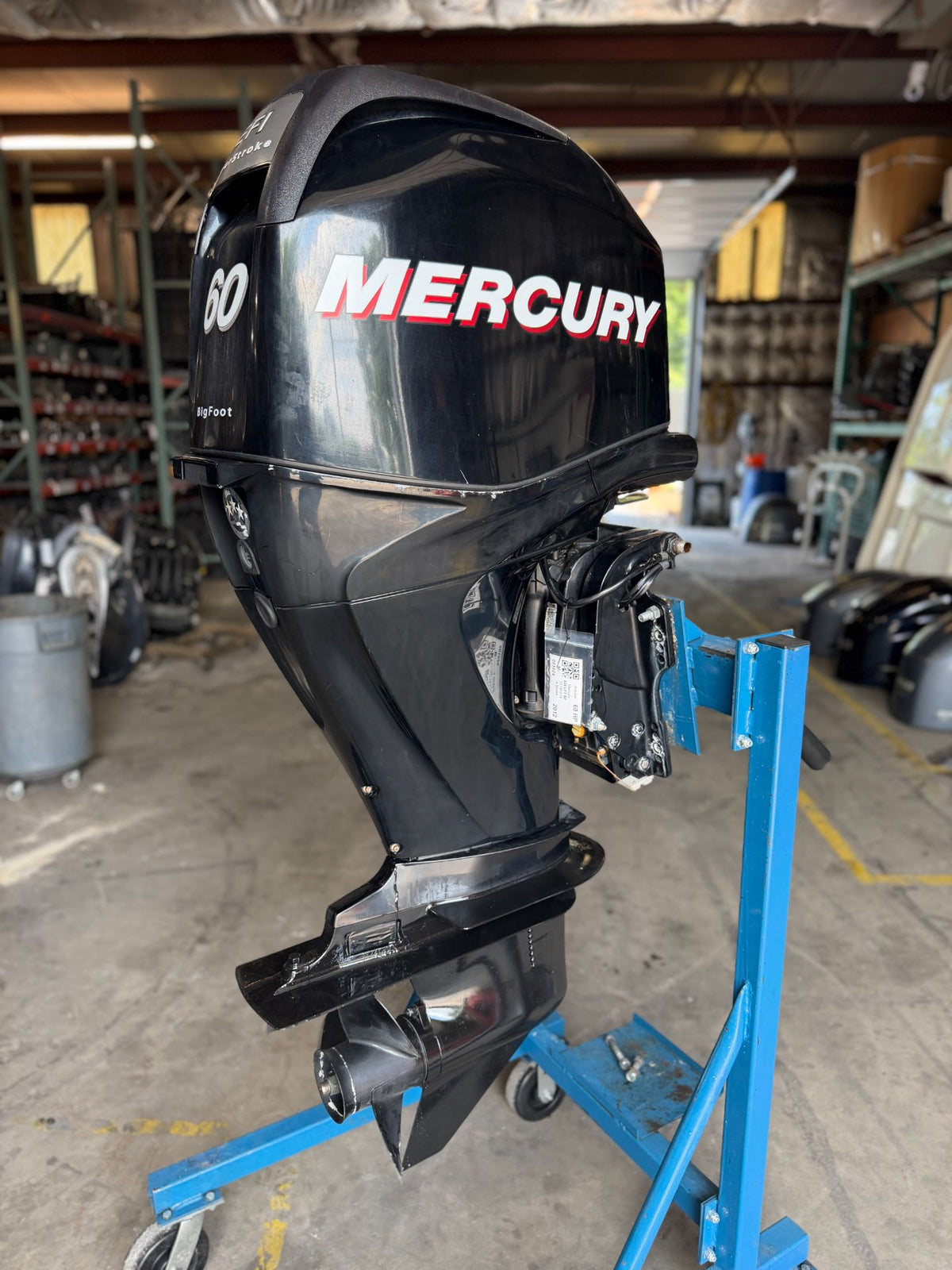 2012 Mercury 60HP 4 Stroke Outboard 20" Long Shaft Big Foot - 167 Hours