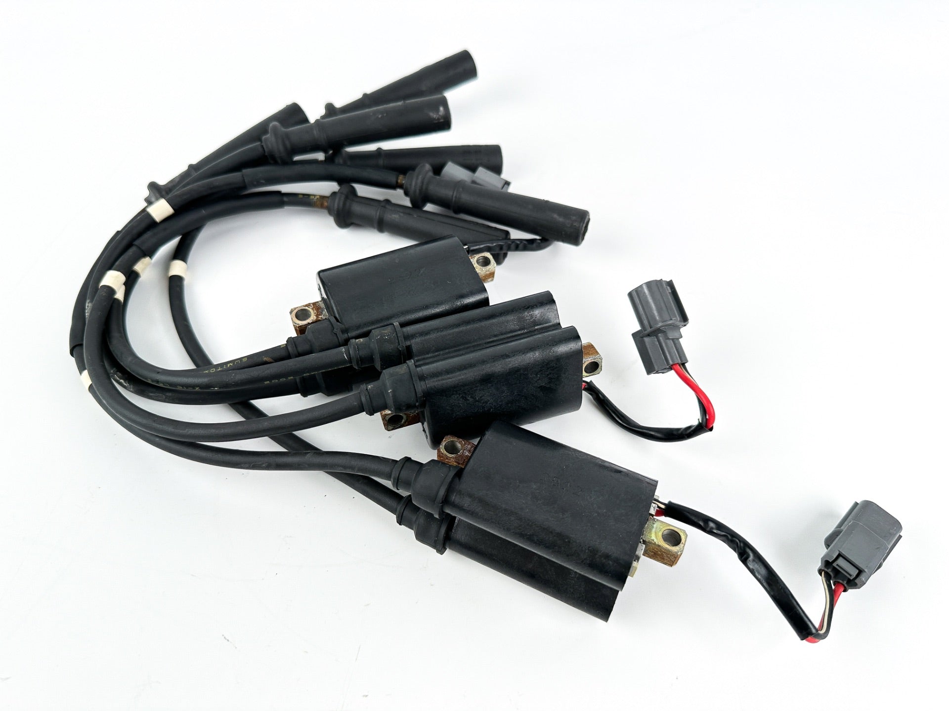 2003 Yamaha 225 HP 4 Stroke Outboard Ignition Coil Set 69J-82310-00-00 OEM