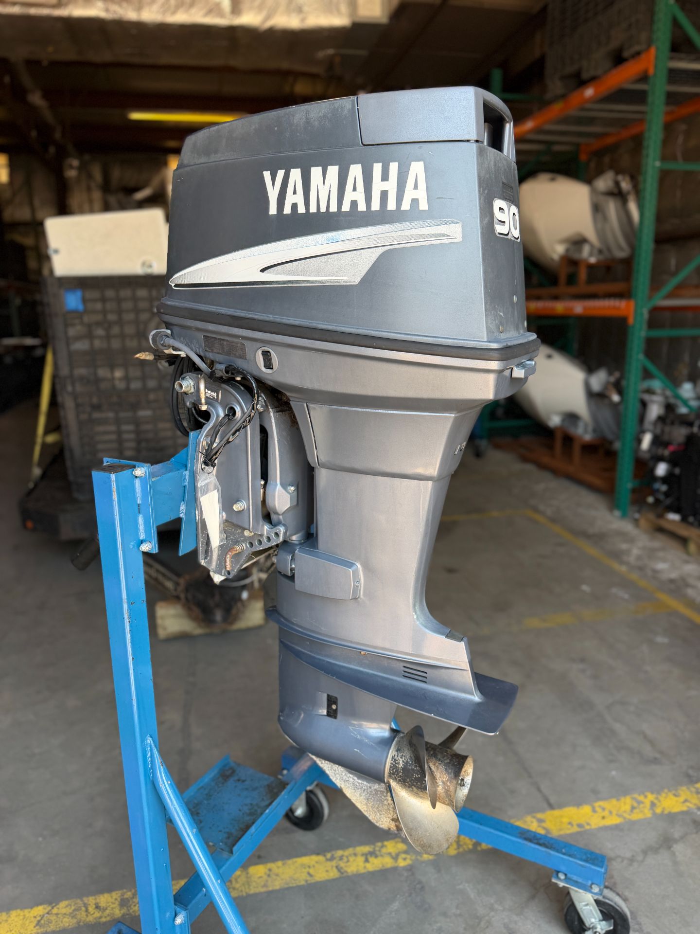 2006 Yamaha 90HP 2 Stroke Outboard Engine W/ 20" Shaft Carbureted