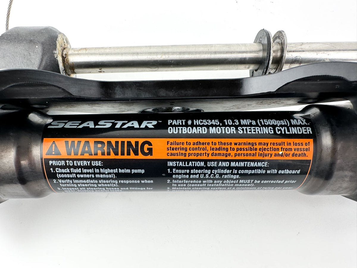 SeaStar Front Mount Outboard Hydraulic Steering Cylinder Assembly Ram HC5345