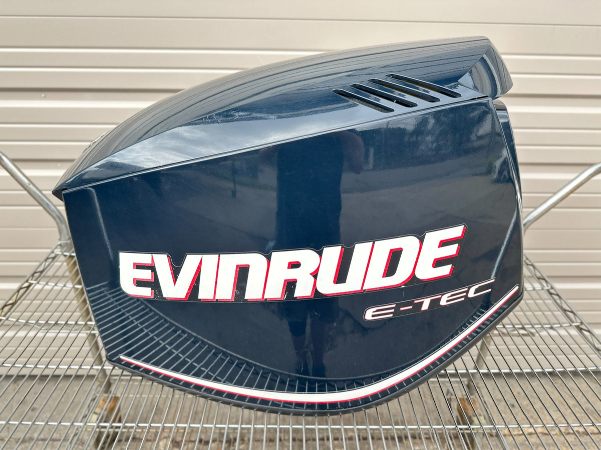 2013 Evinrude 150 HP 2 Stroke Etec Outboard Top Cowling 0285749 OEM
