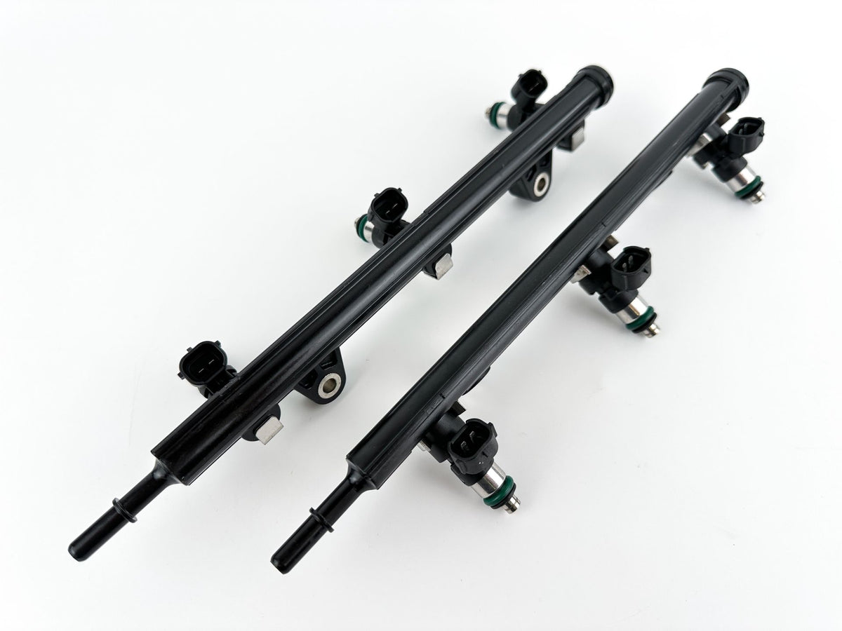2012 Yamaha 250 HP 4 Stroke Outboard Fuel Injector Set W/ Rail 6AW-13761-00-00 OEM
