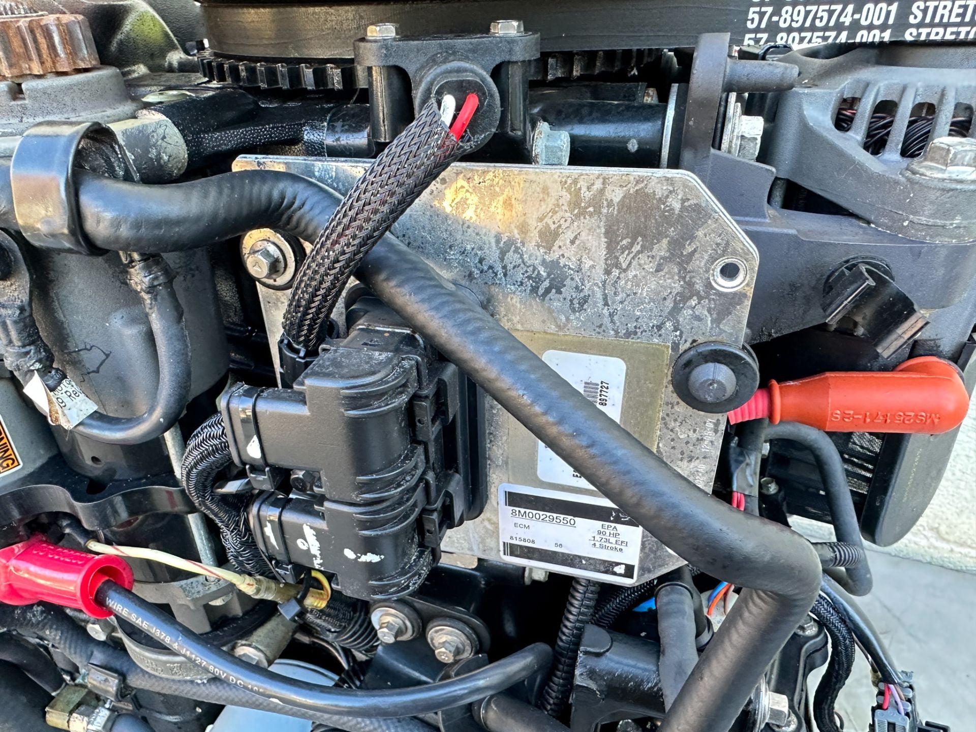 2008 Mercury 90HP 4 Stroke Outboard Powerhead Ready To Install 306 Hours