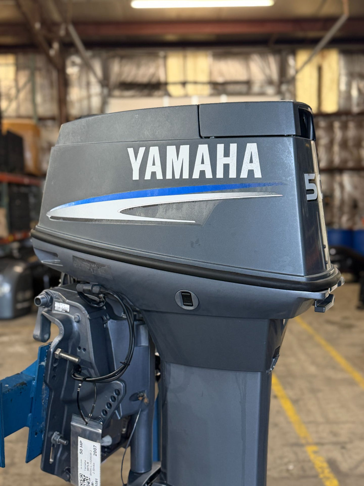 2007 Yamaha 50HP 2 Stroke Outboard Engine With 20" Shaft - Fresh Water