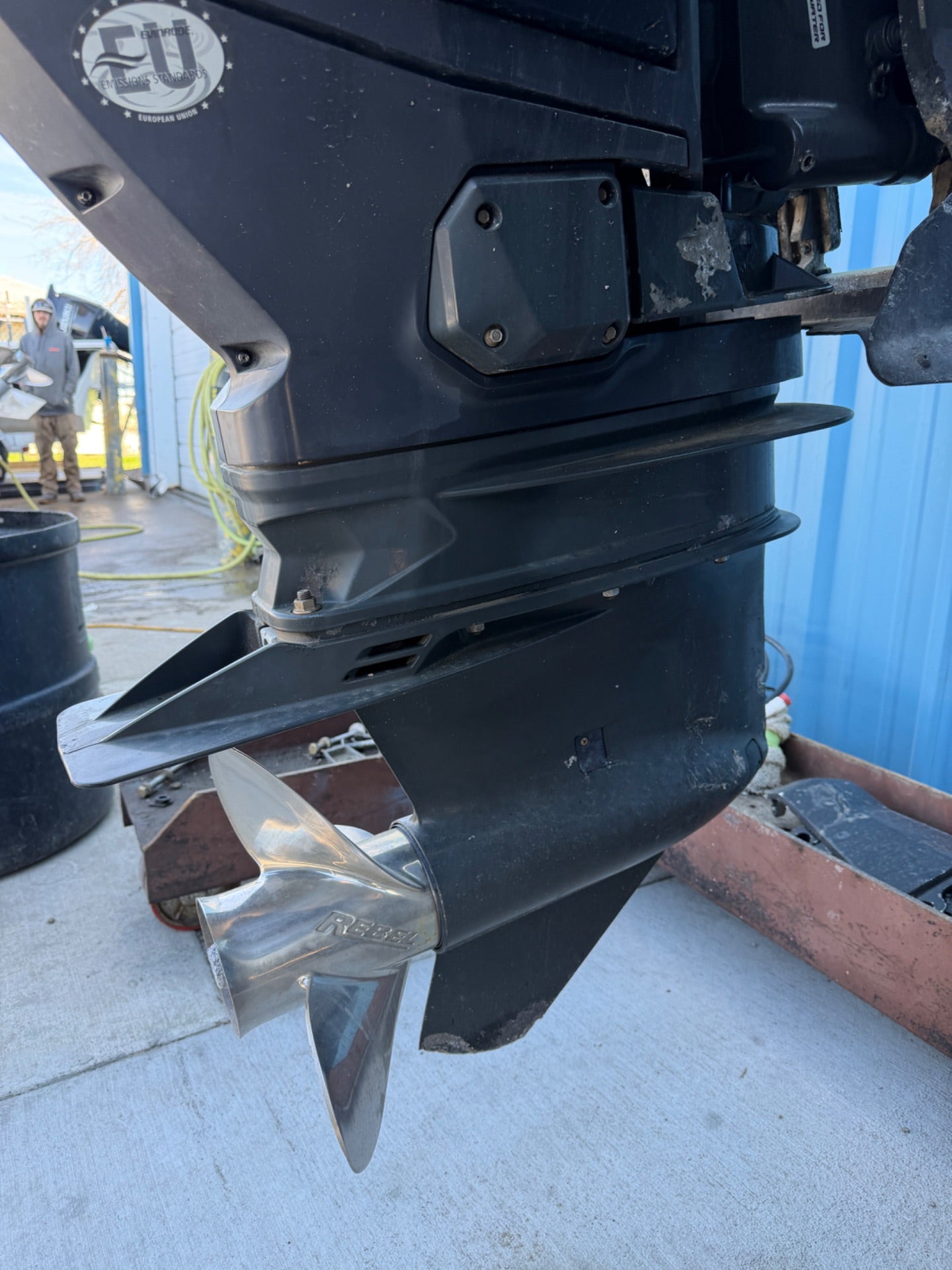 2015 Evinrude G2 Etec 300HP 2 Stroke Outboard Engines 25" Shafts - Need Repair