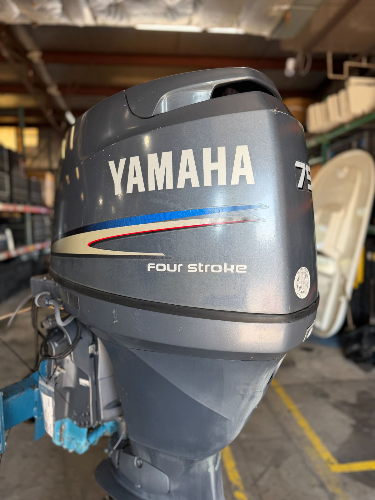 2003 Yamaha 75HP 4 Stroke Outboard Engine W/ 20" Shaft Carbureted