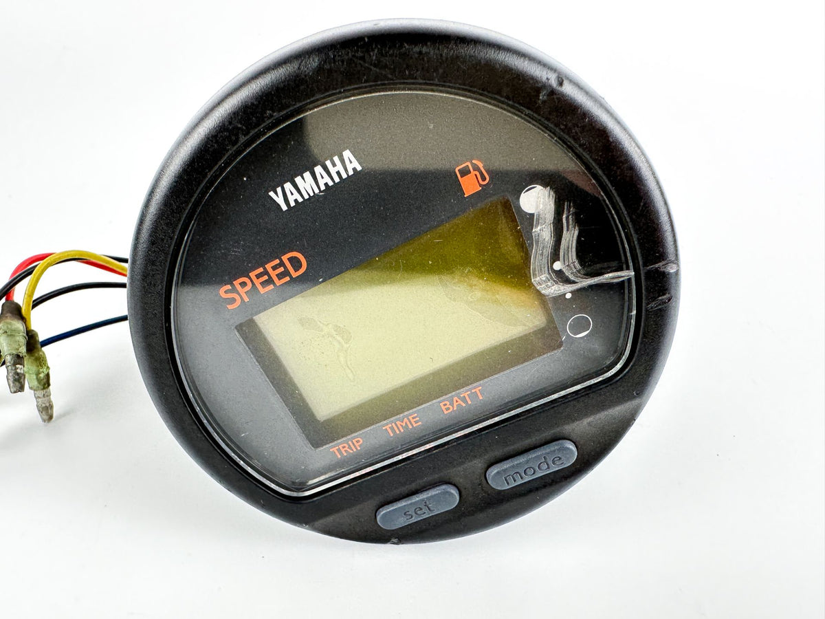 Yamaha Outboard Digital Multi-Function Speedometer Gauge - Scratched