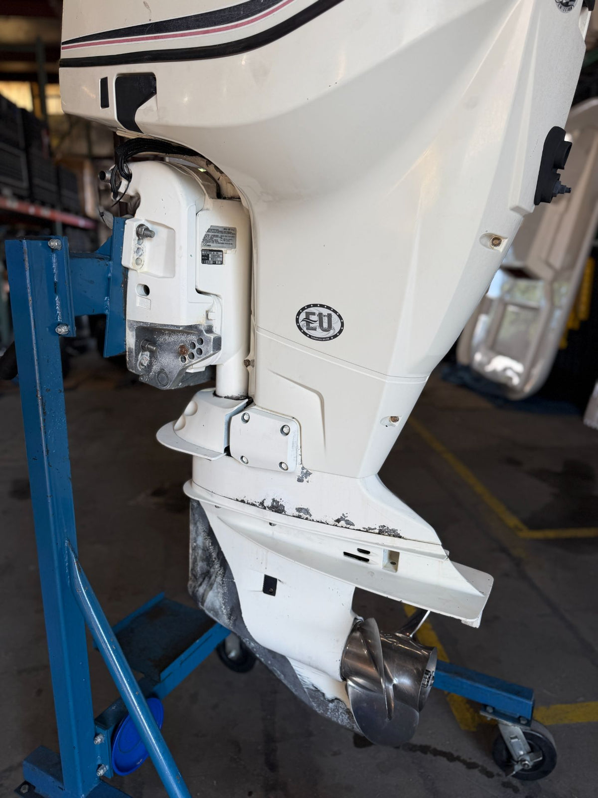 2012 Evinrude Etec 225HP 2 Stroke Outboard Engine 25" Shaft 438 Hours