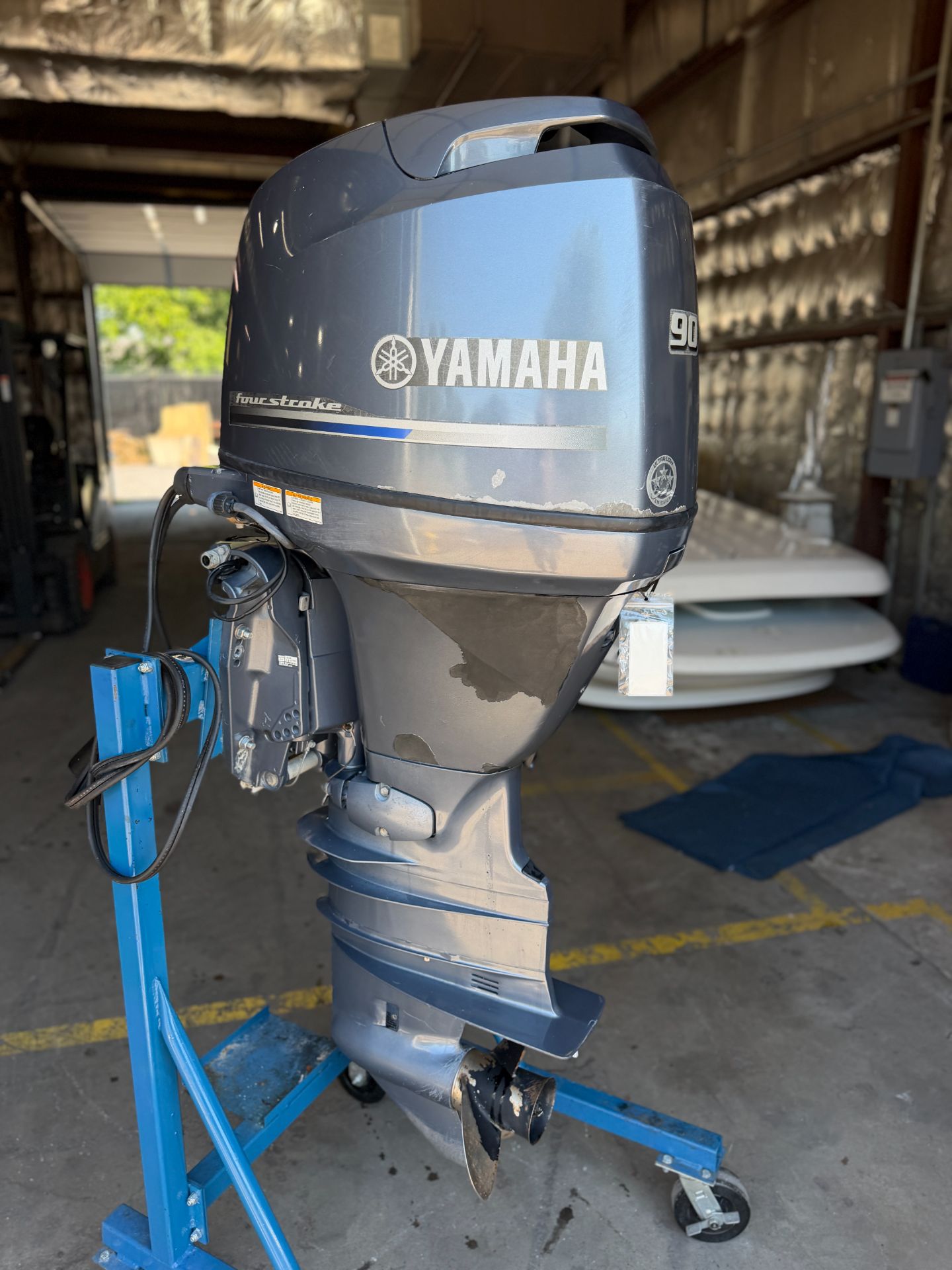 2015 Yamaha F90 90HP F90XA 4 Stroke Outboard Engine 25" - 218 Hours