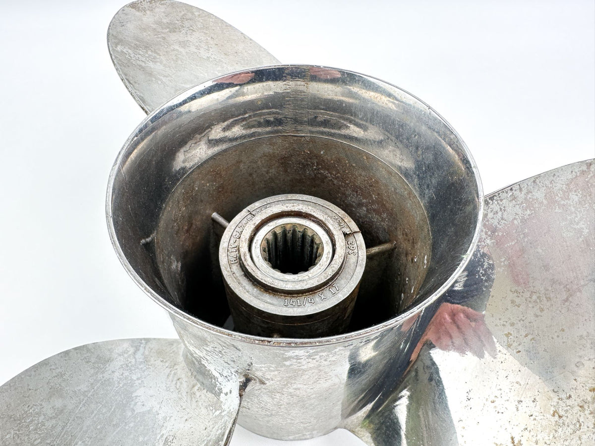 Honda 3 Blade Stainless Steel Prop Propeller 14 1/4" x 17P 58233-ZY3-A17H