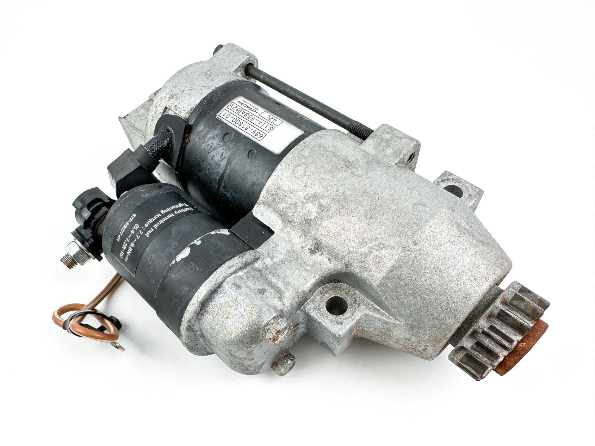 2004 Yamaha 115 HP 4 Stroke Outboard Starter Motor 68V-81800-01-00 OEM