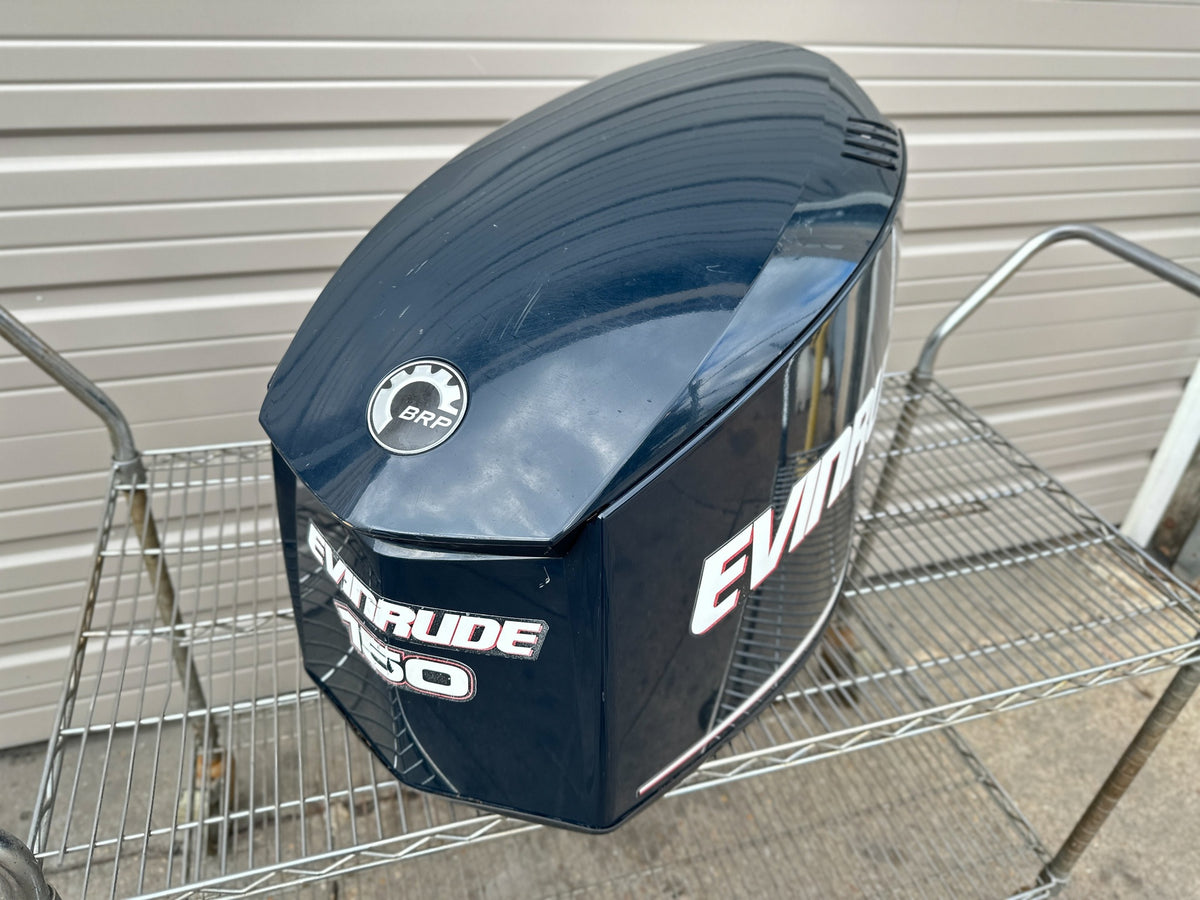 2013 Evinrude 150 HP 2 Stroke Etec Outboard Top Cowling 0285749 OEM