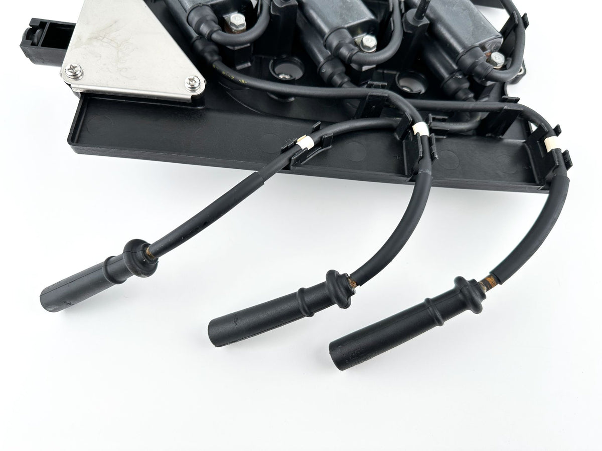 2002 Yamaha 200 HP 4 Stroke Outboard Ignition Coil Set W/ Plate 69J-82310-00-00 OEM
