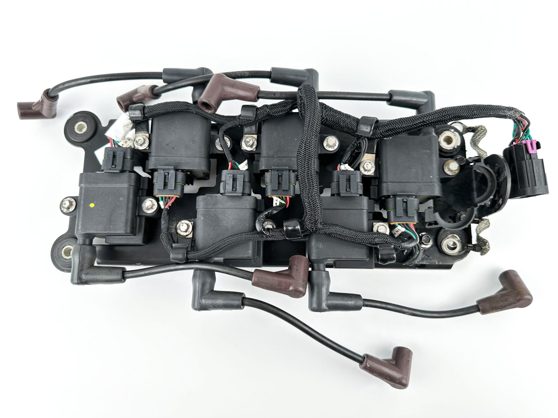 2015 Mercury 250 HP 2 Stroke Outboard Ignition Coil Set W/ Plate 879984A1 OEM