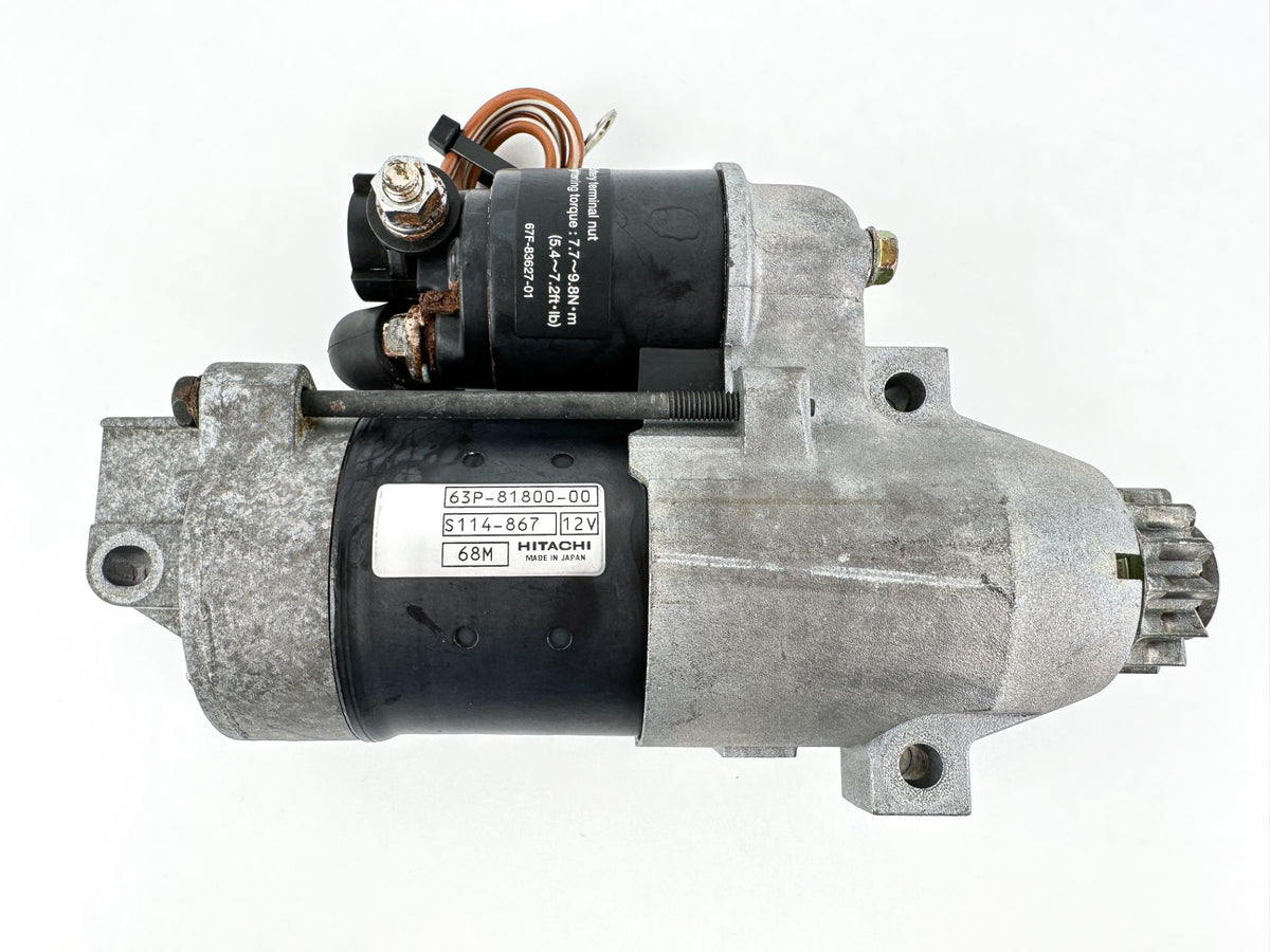 2007 Yamaha 150 HP 4 Stroke Outboard Starter Motor 63P-81800-00-00 OEM