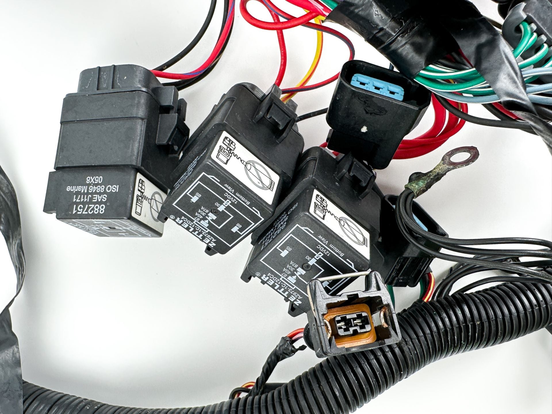 2008 Mercury 300 HP 4 Stroke Outboard Engine Wire Harness 8M0082643 Damaged