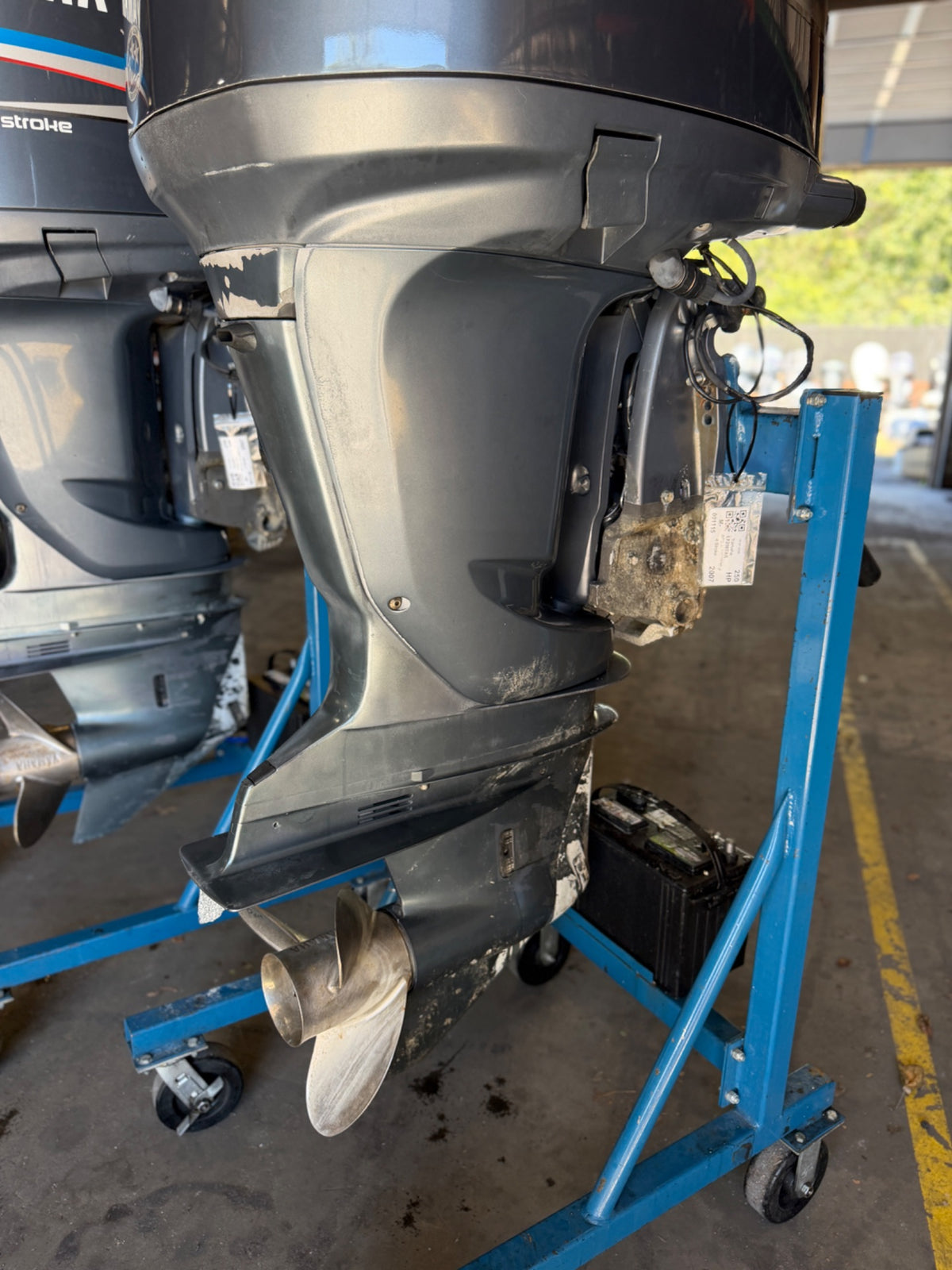 Twin 2007 Yamaha F250 250HP 4 Stroke Outboard Engines 25" - 205 Hours