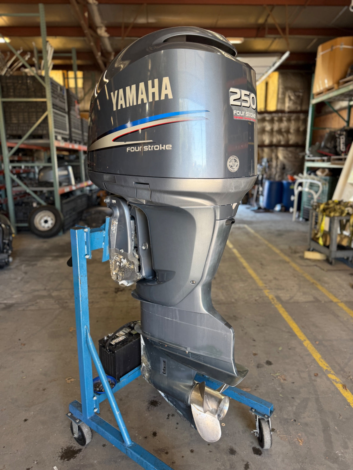 2007 Yamaha 250HP 4 Stroke Outboard Engine 30" 195 Hours Serviced