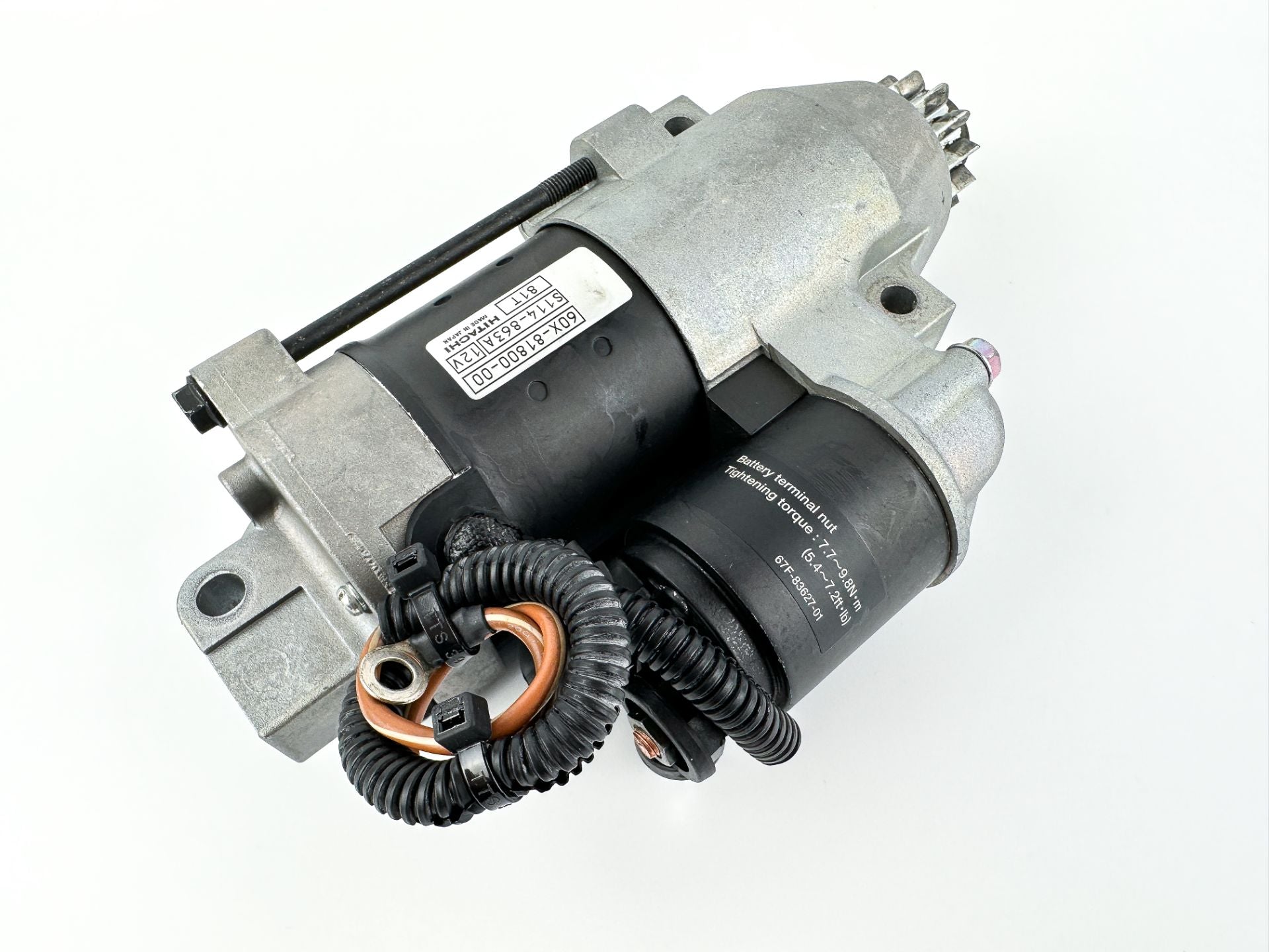 2007 Yamaha 250 HP 2 Stroke Outboard Starter Motor 60X-81800-00-00 OEM