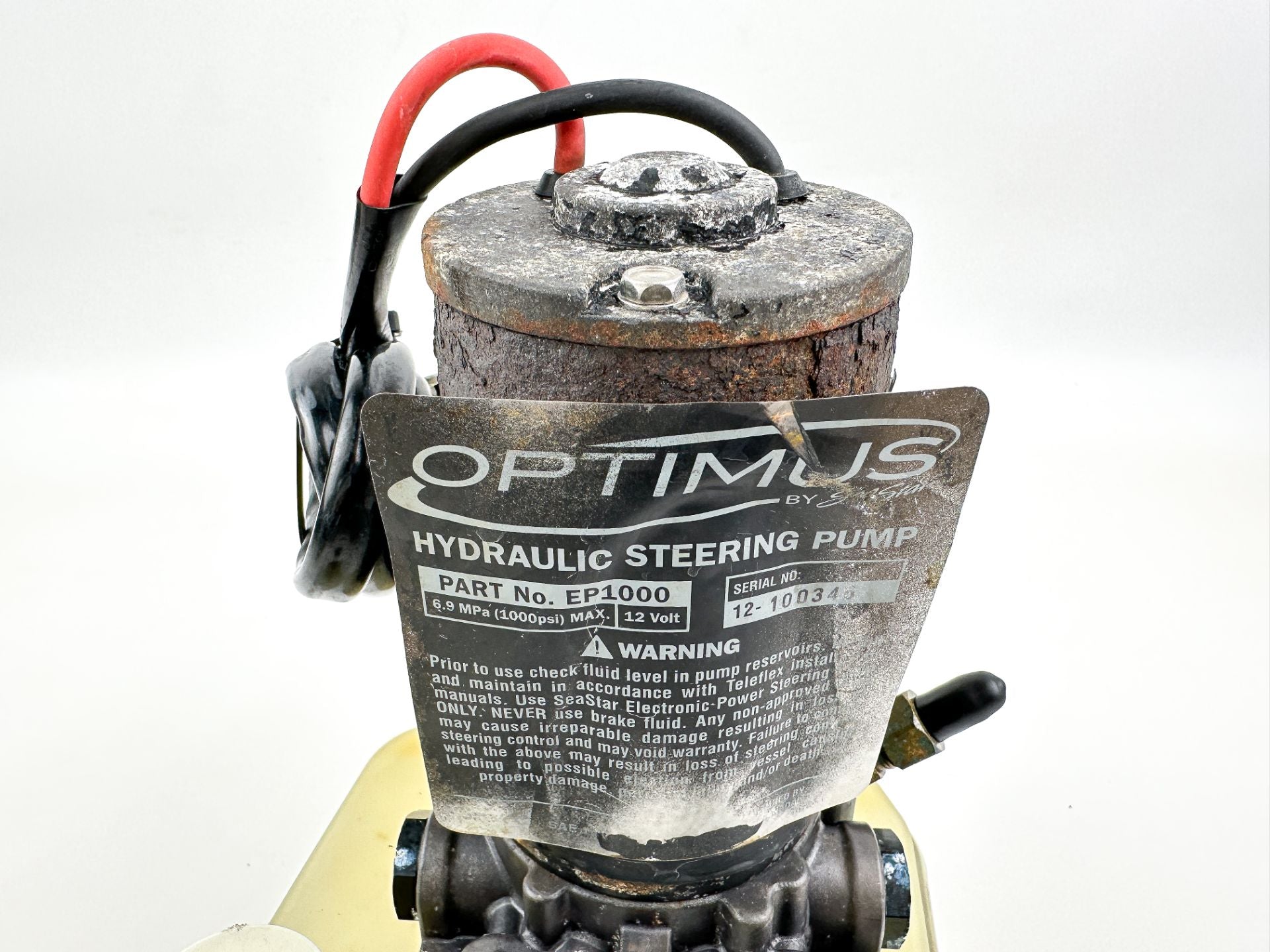 Optimus Outboard SeaStar Hydraulic Steering Pump EP1000