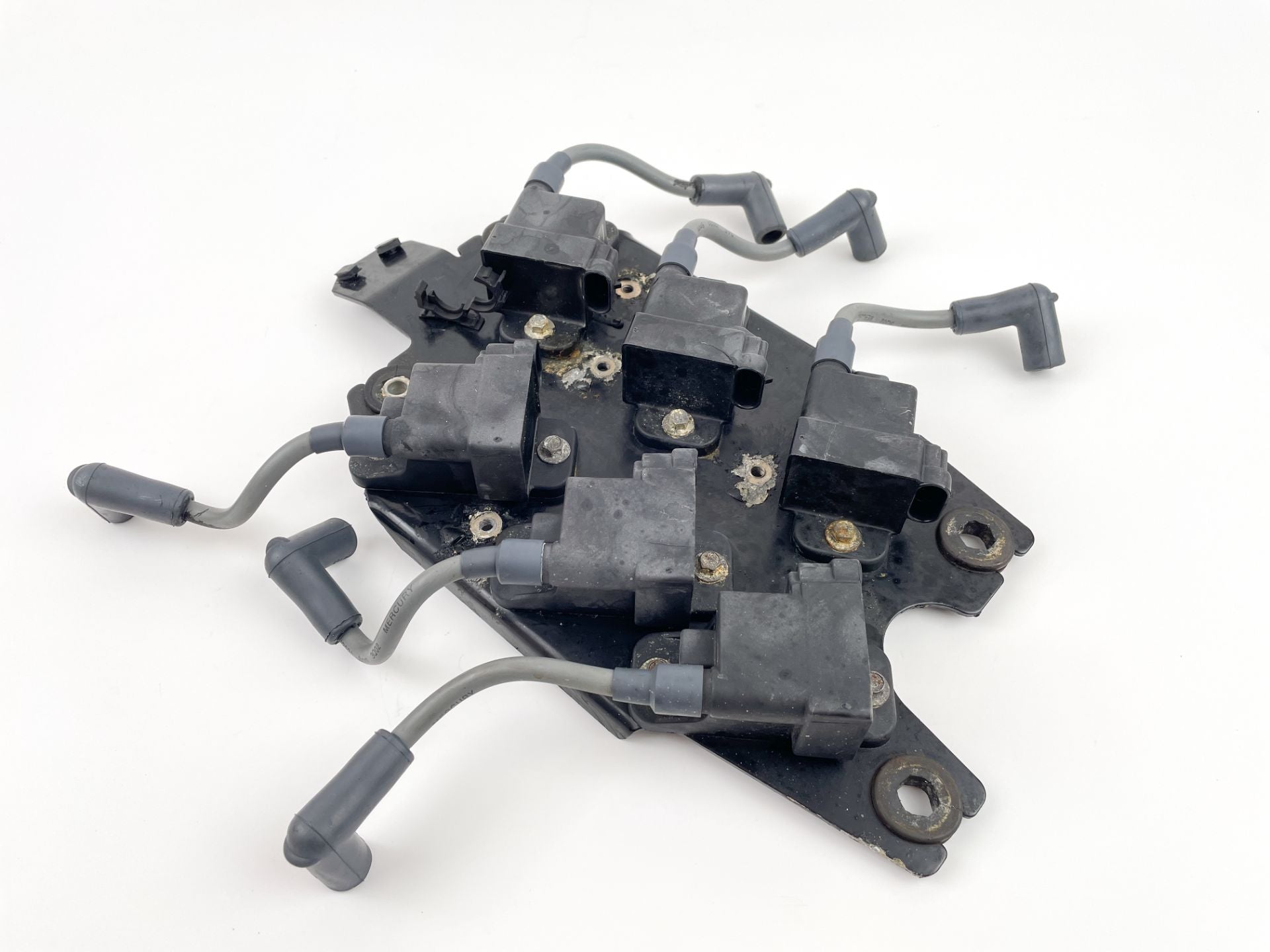 2003 Mercury 200 HP 2 Stroke Outboard Ignition Coil Set W/ Plate 827509T7 OEM