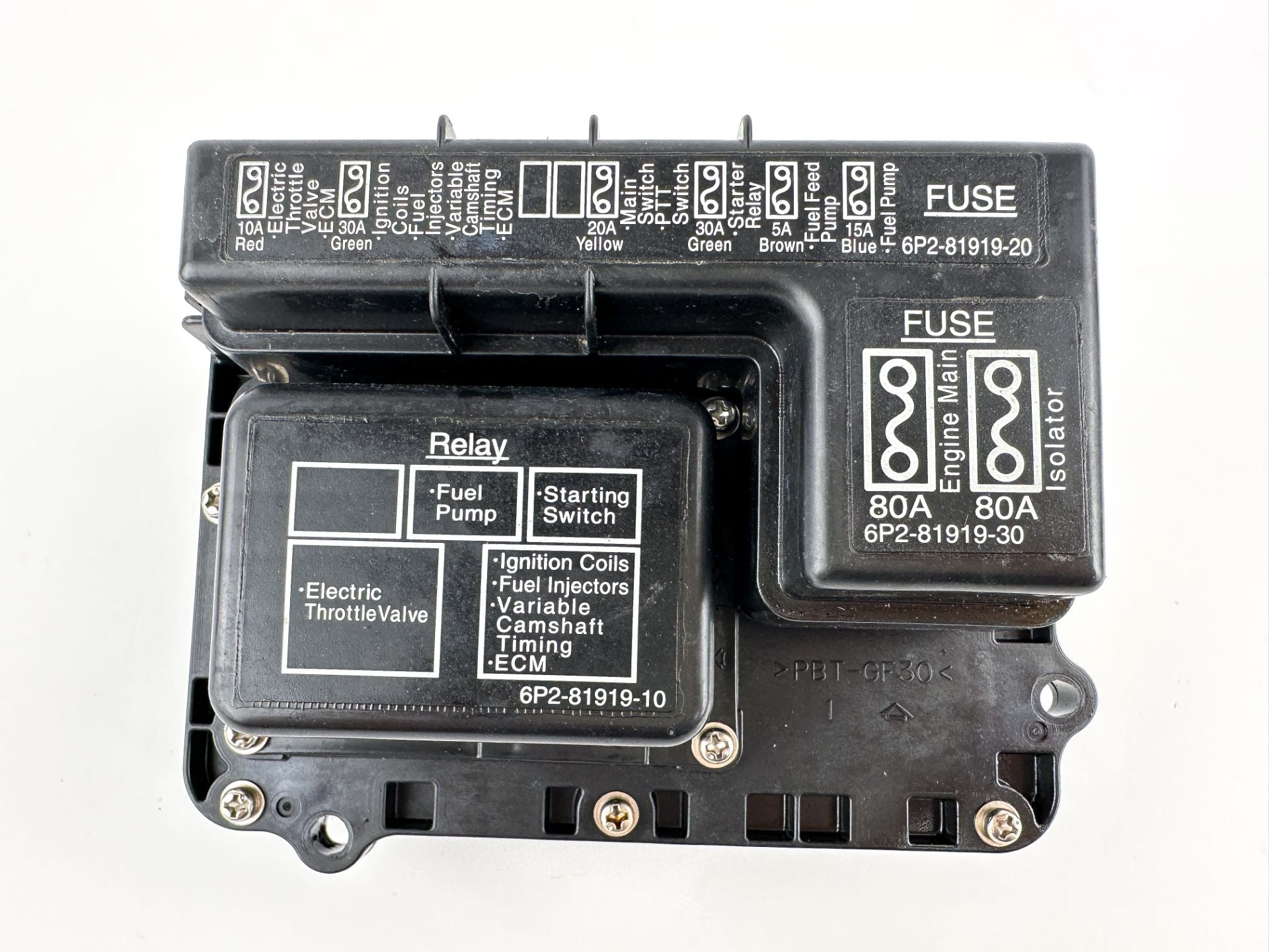 2007 Yamaha 250 HP 4 Stroke Outboard Fuse Box 6P2-82170-00-00 OEM