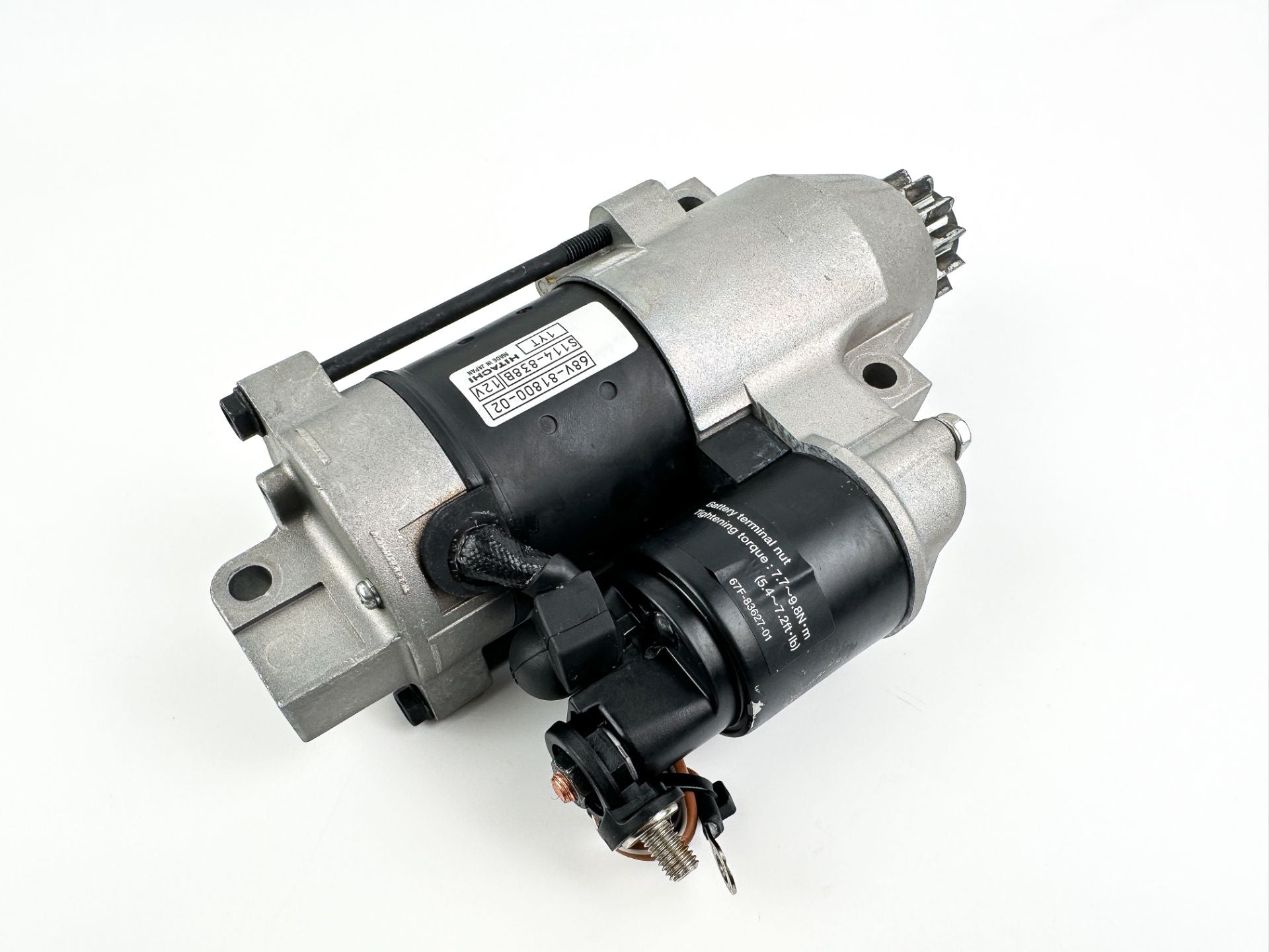 2012 Yamaha 115 HP 4 Stroke Outboard Starter Motor 68V-81800-02-00 OEM