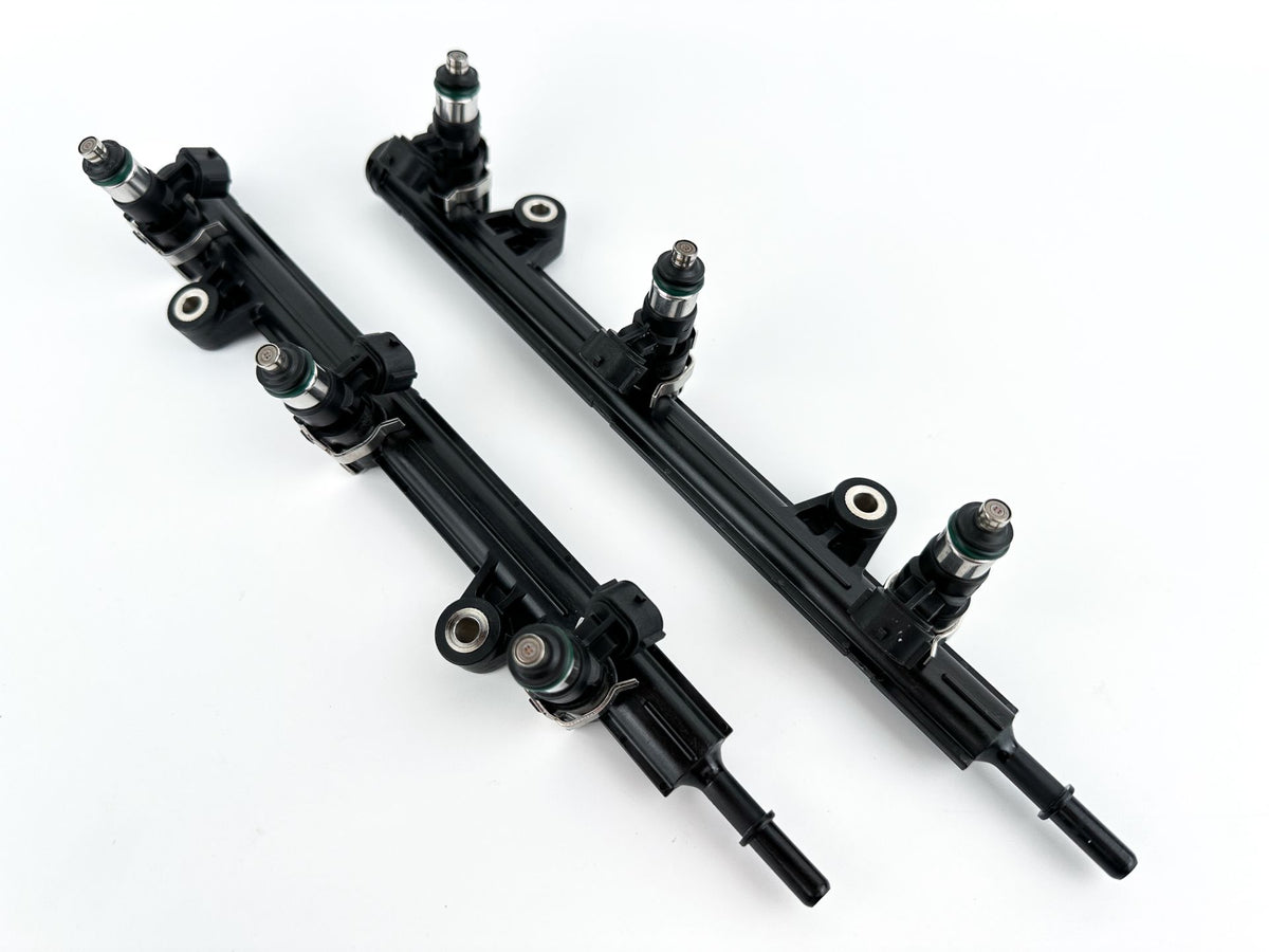 2012 Yamaha 250 HP 4 Stroke Outboard Fuel Injector Set W/ Rail 6AW-13761-00-00 OEM