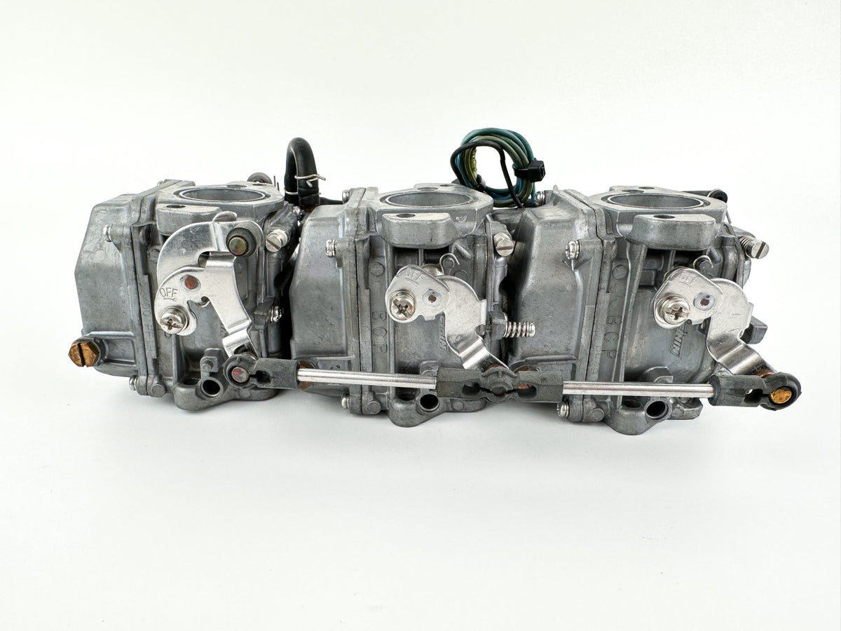 2002 Yamaha 50 HP 2 Stroke Outboard Carburetor Set 62X-14301-00-00 OEM