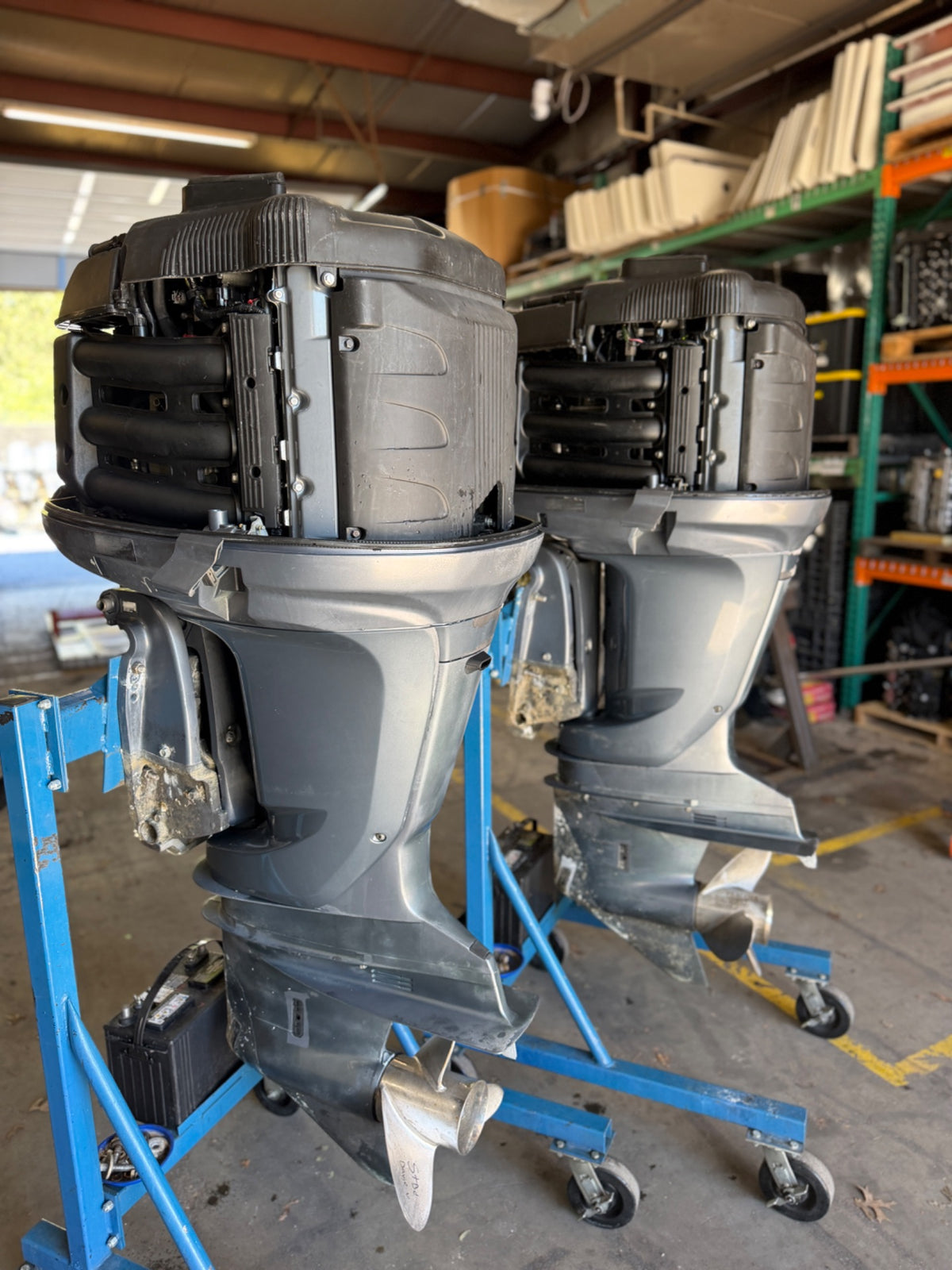 Twin 2007 Yamaha F250 250HP 4 Stroke Outboard Engines 25" - 205 Hours