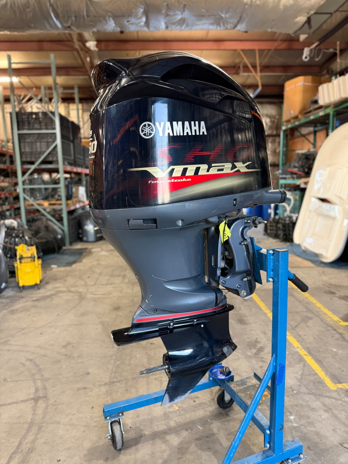 Starboard view of donor motor M-001088; complete motor not for sale