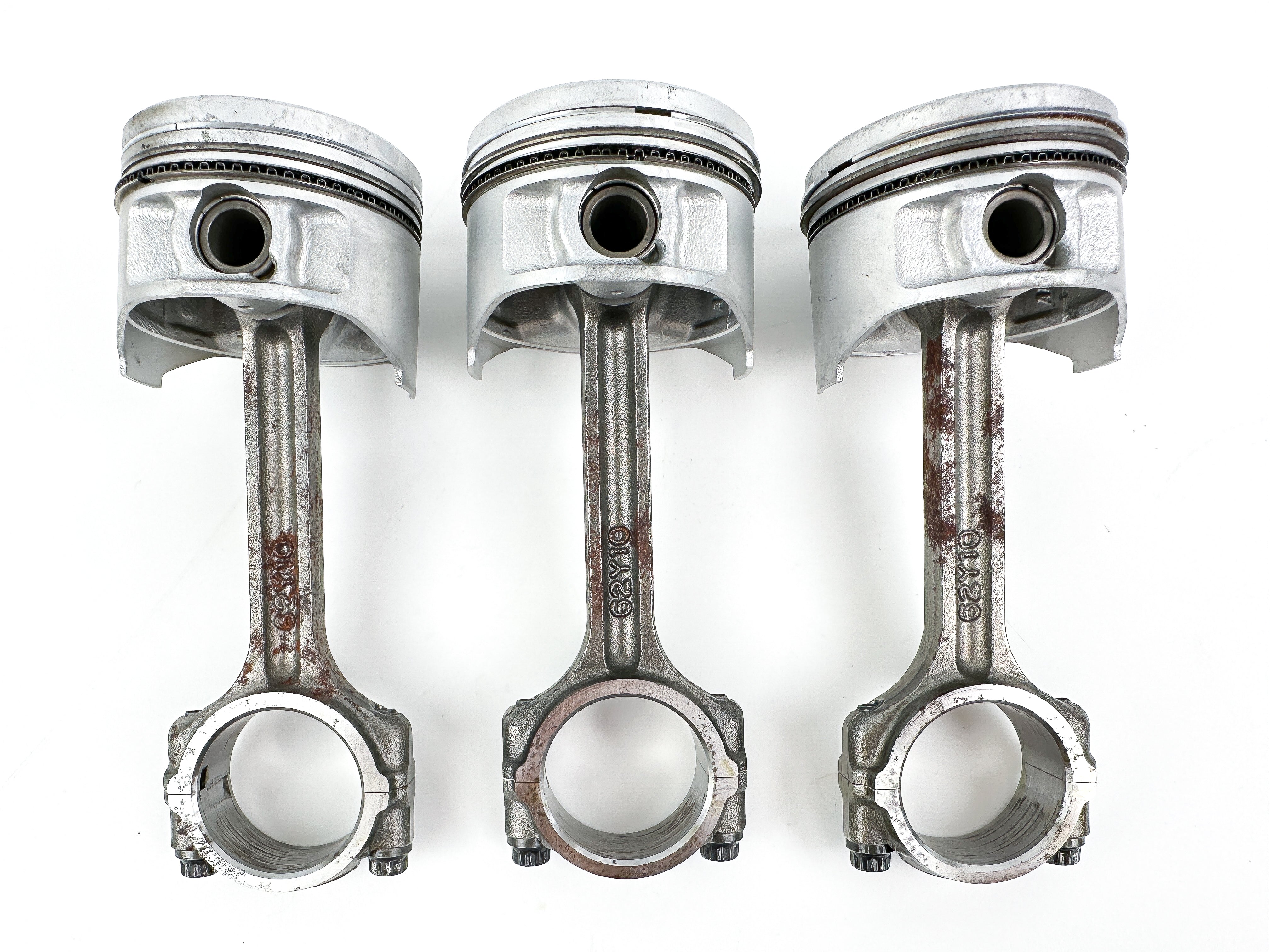 2002 Yamaha 60HP 4 Stroke Outboard Piston & Connecting Rod Assembly Set 3 62Y-11650-10-00