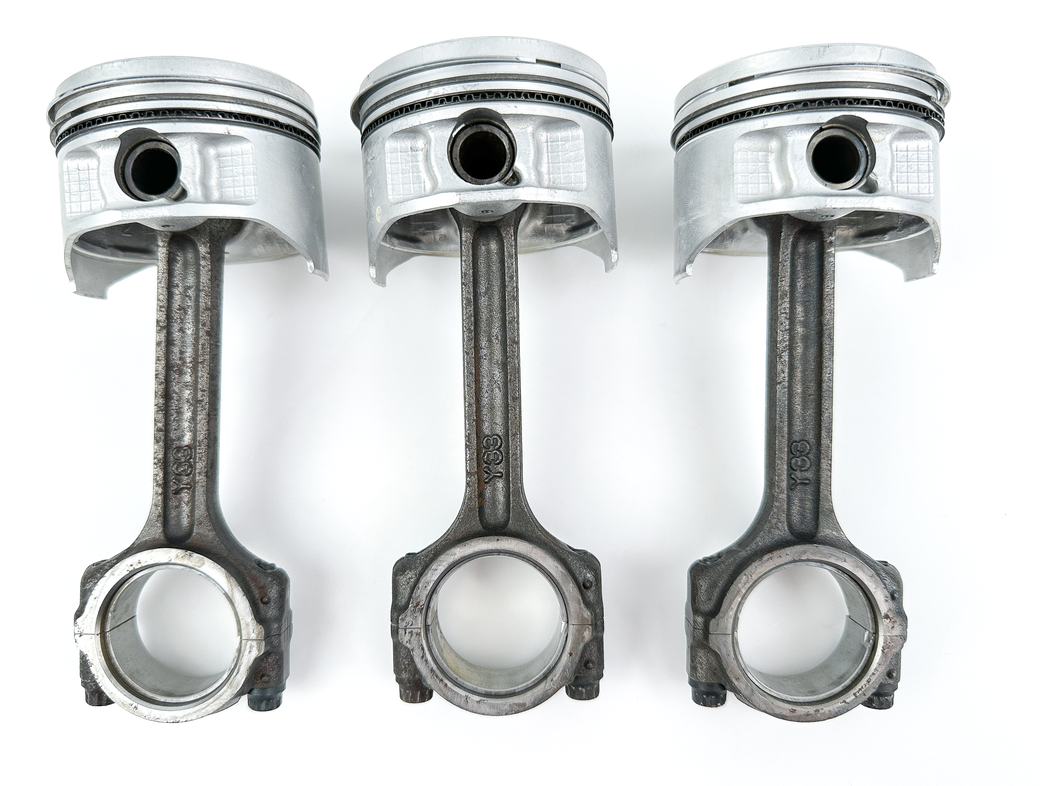 2002 Yamaha 60HP 4 Stroke Outboard Piston & Connecting Rod Assembly Set 3 62Y-11650-10-00