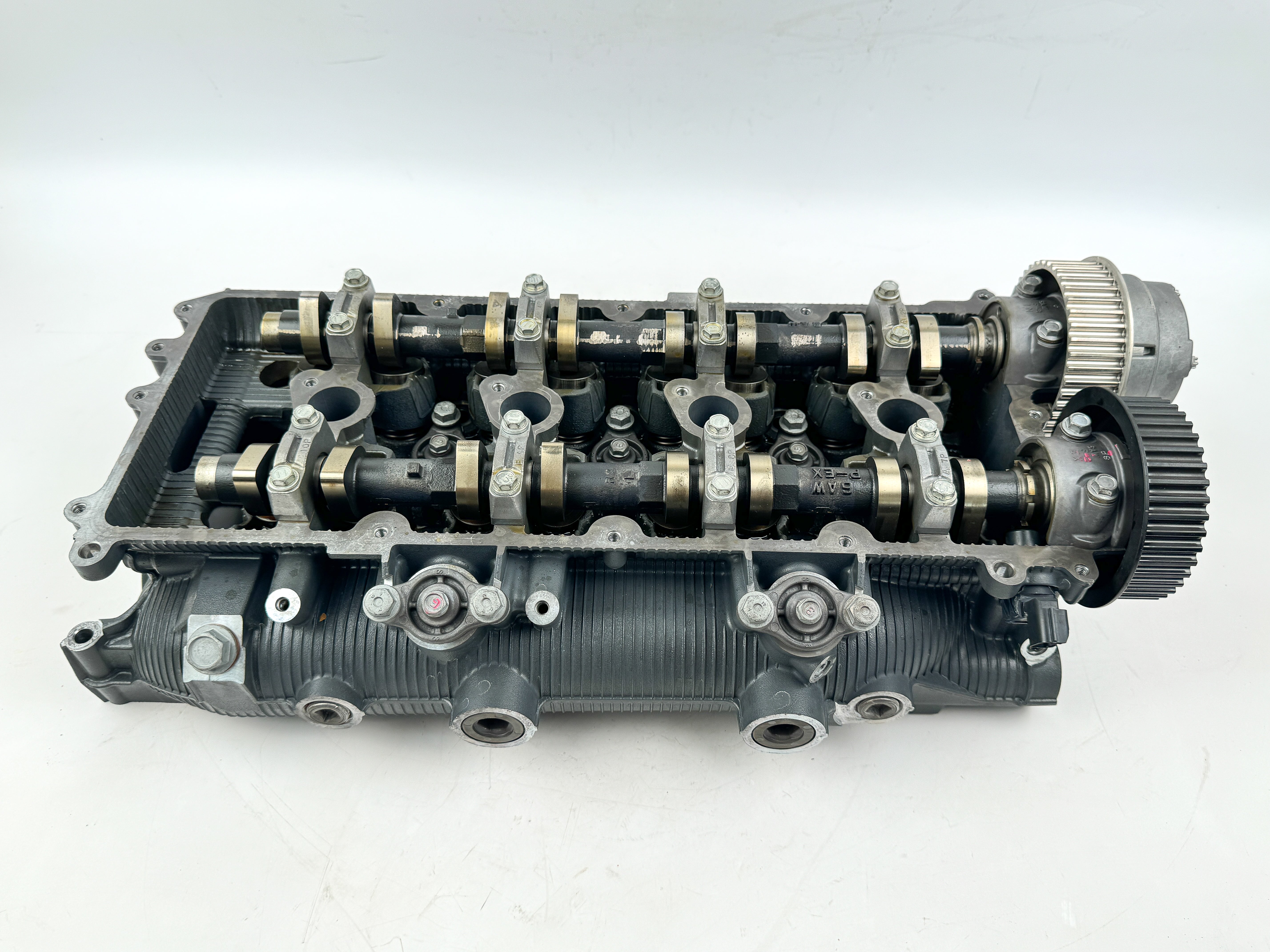 2012 + Yamaha F 350 HP Outboard Port Side Cylinder Head Assembly 6AW-W009A-01-9S