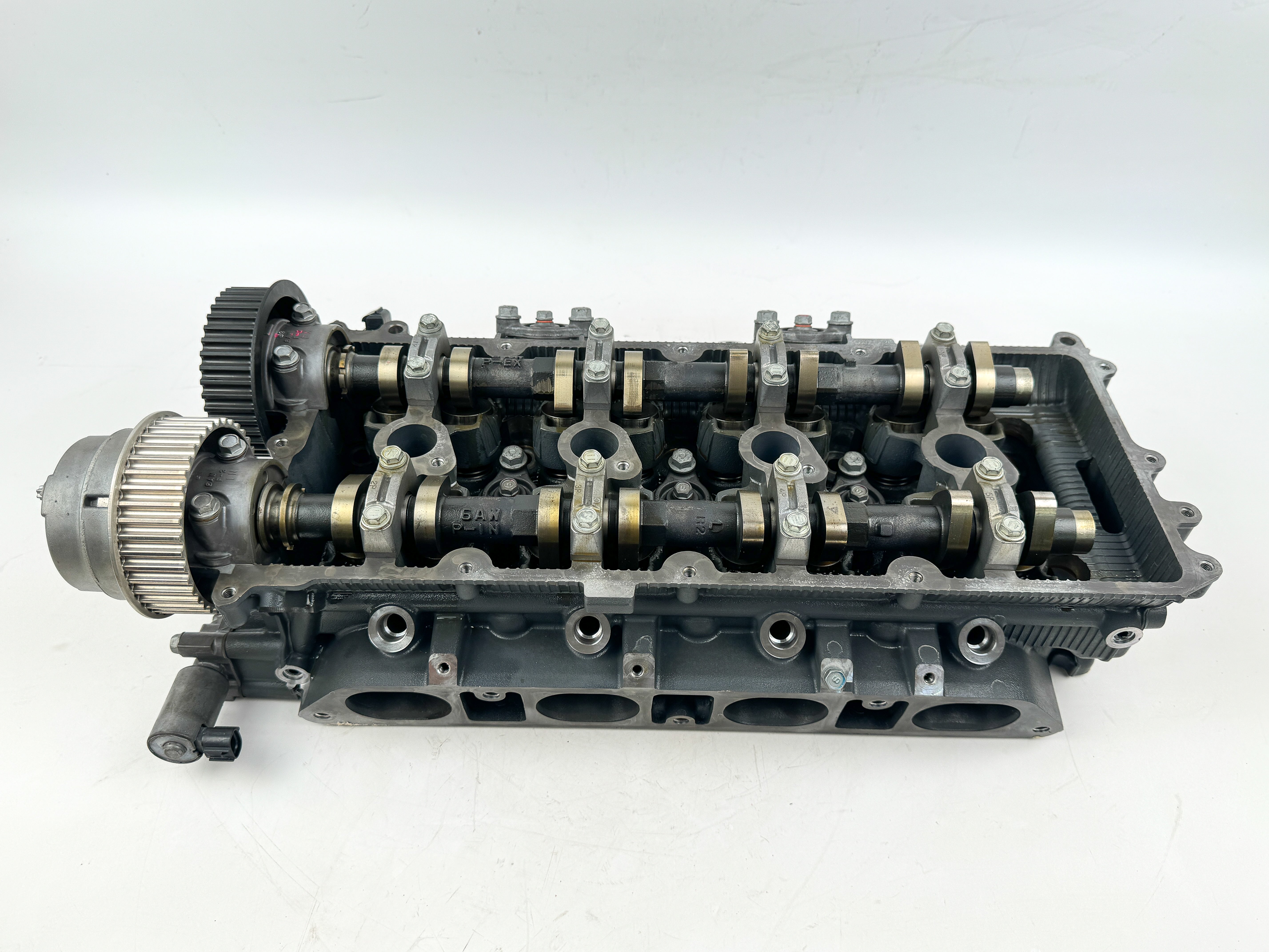 2012 + Yamaha F 350 HP Outboard Port Side Cylinder Head Assembly 6AW-W009A-01-9S