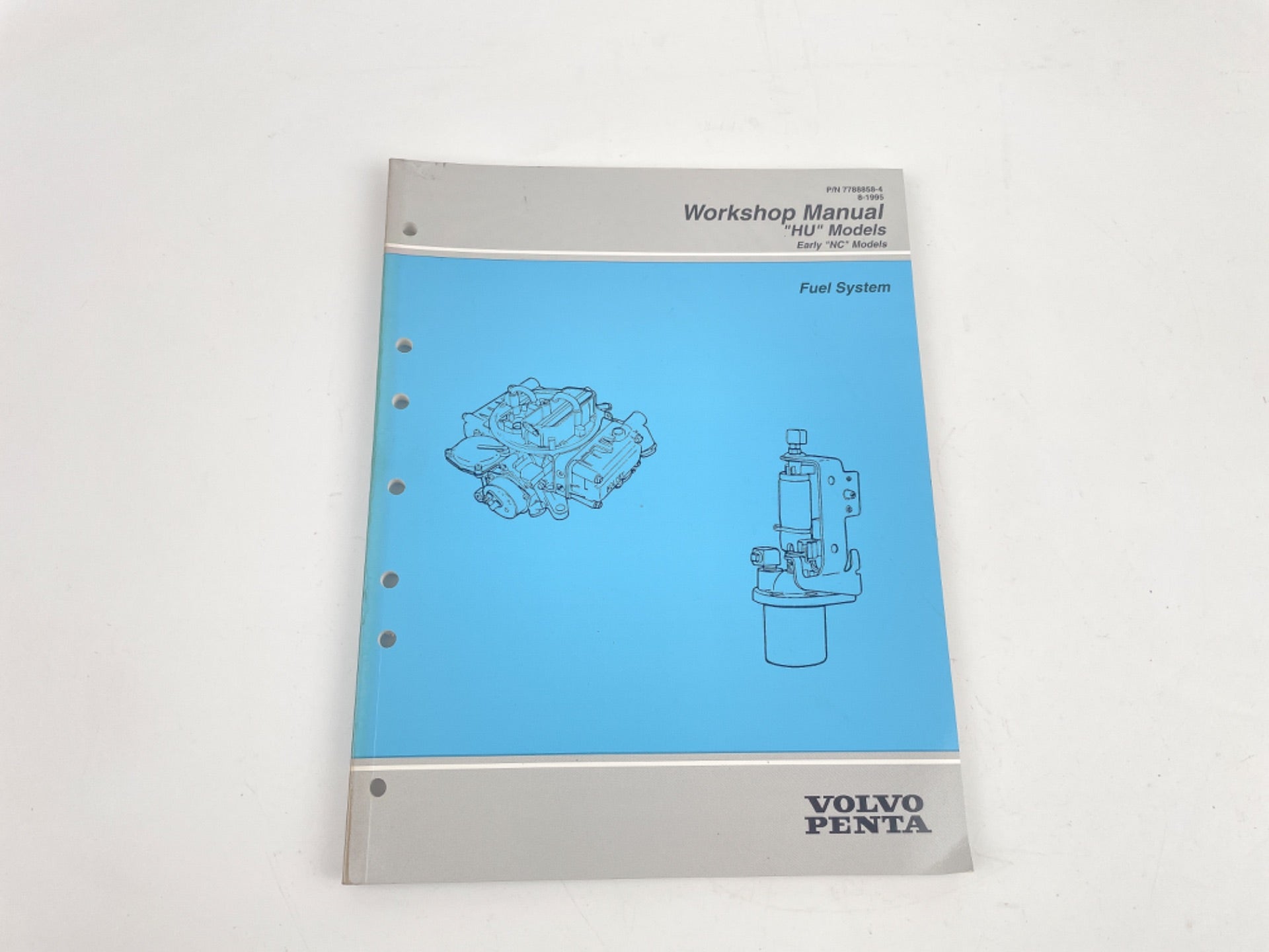 1995 Volvo Penta HU Models Fuel System Workshop Manual 7788858-4