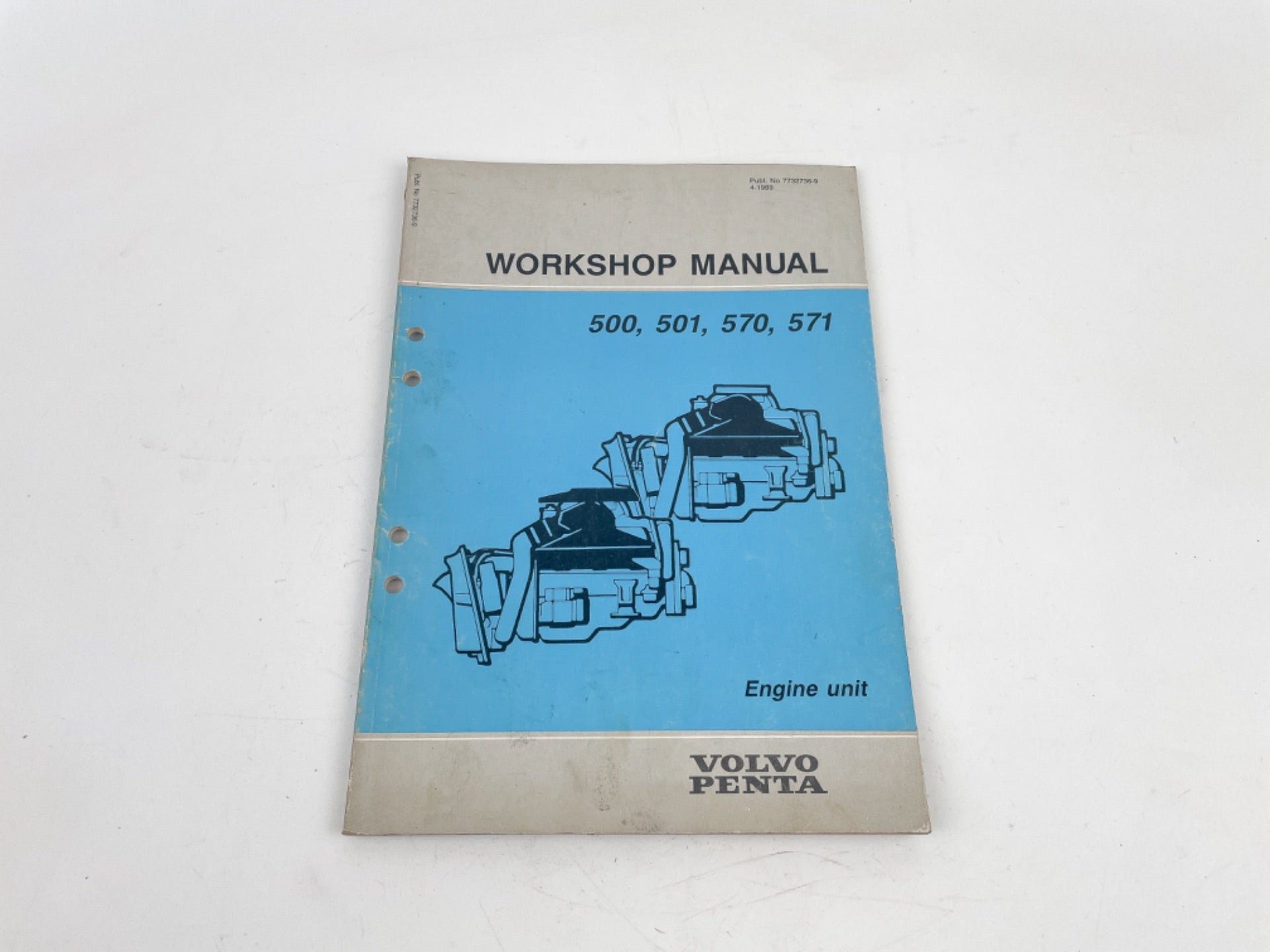 Volvo Penta factory workshop manual 501 570 571 572 engine unit  7732736-9 500