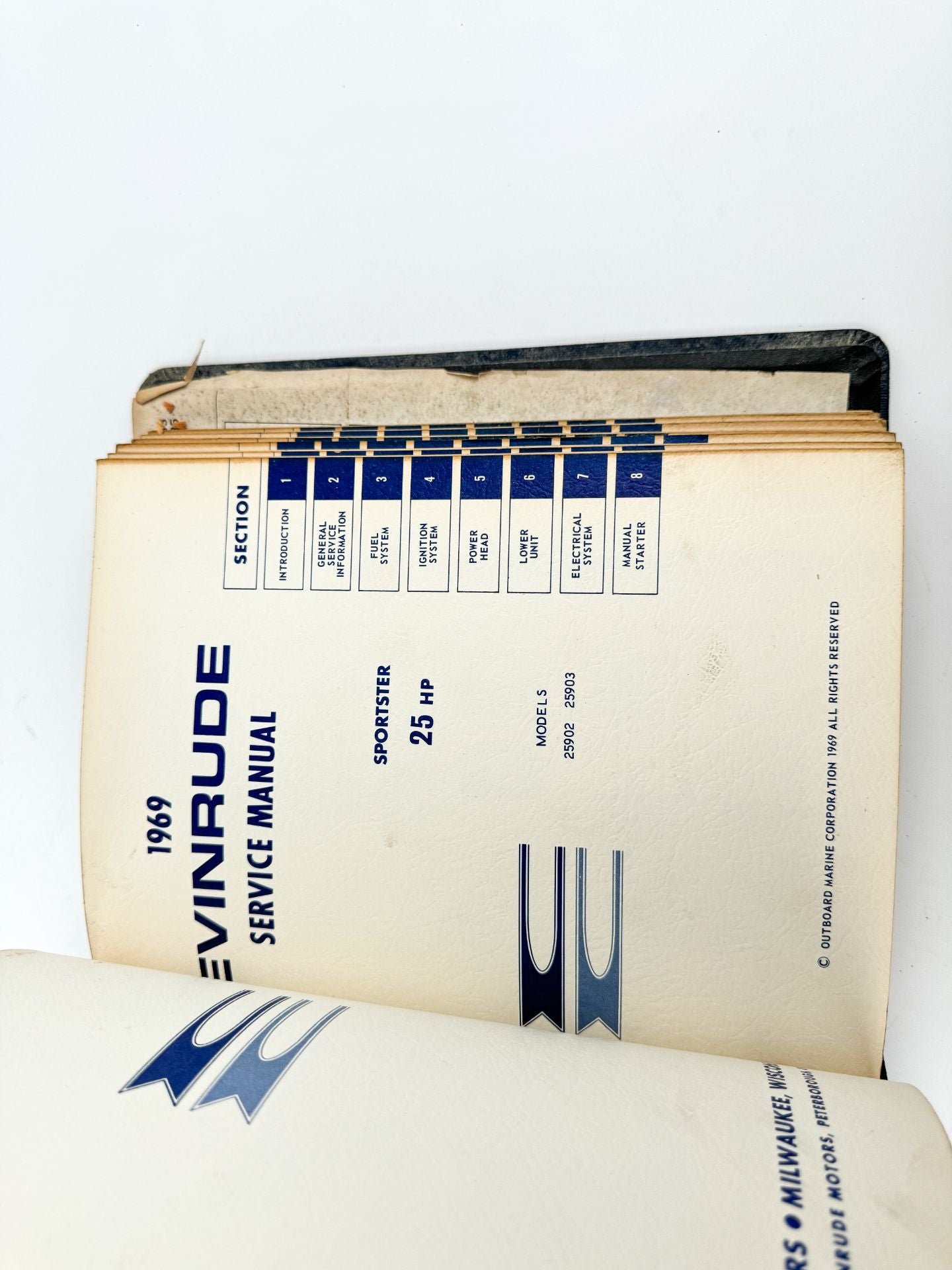 1969 Evinrude Service Manual Book Set