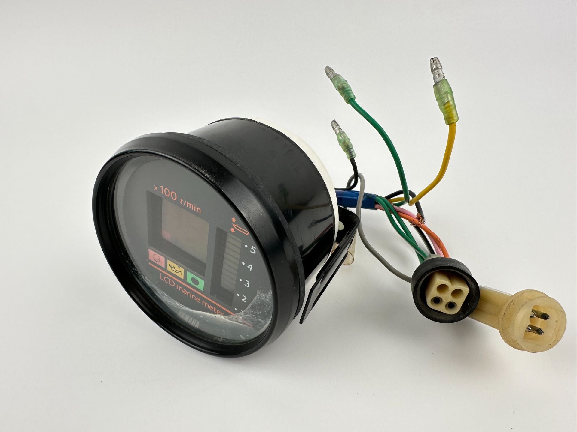 Yamaha LCD Digital Marine Meter Gauge Tachometer - Needs Cleaned