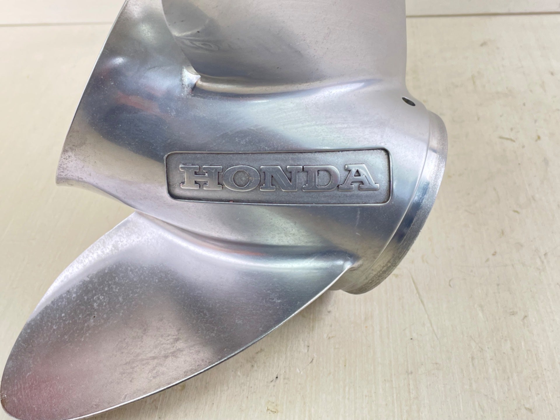 Honda Marine 14 1/4 x 19 P Stainless Steel 3 Blade Prop Propeller 58233-ZY3-B19H