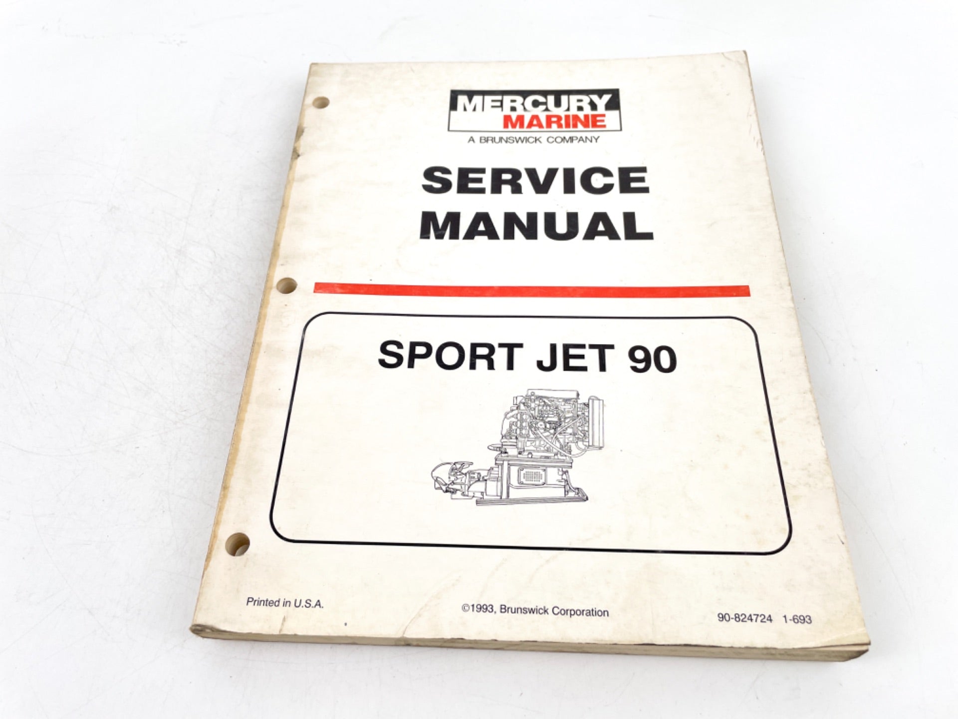 1993 Mercury Marine 90 Sport Jet Service Manual 90-824724